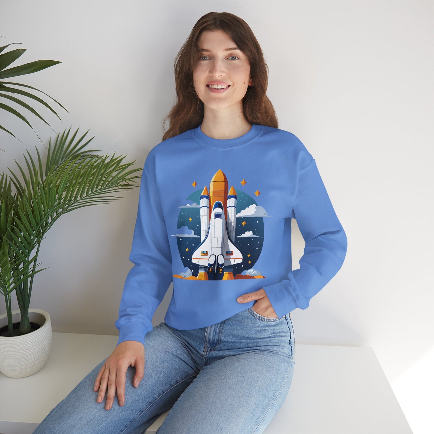 Space Shuttle Sweatshirt, Cosmic Sweatshirt, Astronaut Sweatshirt, Space Cosmic Sweatshirt