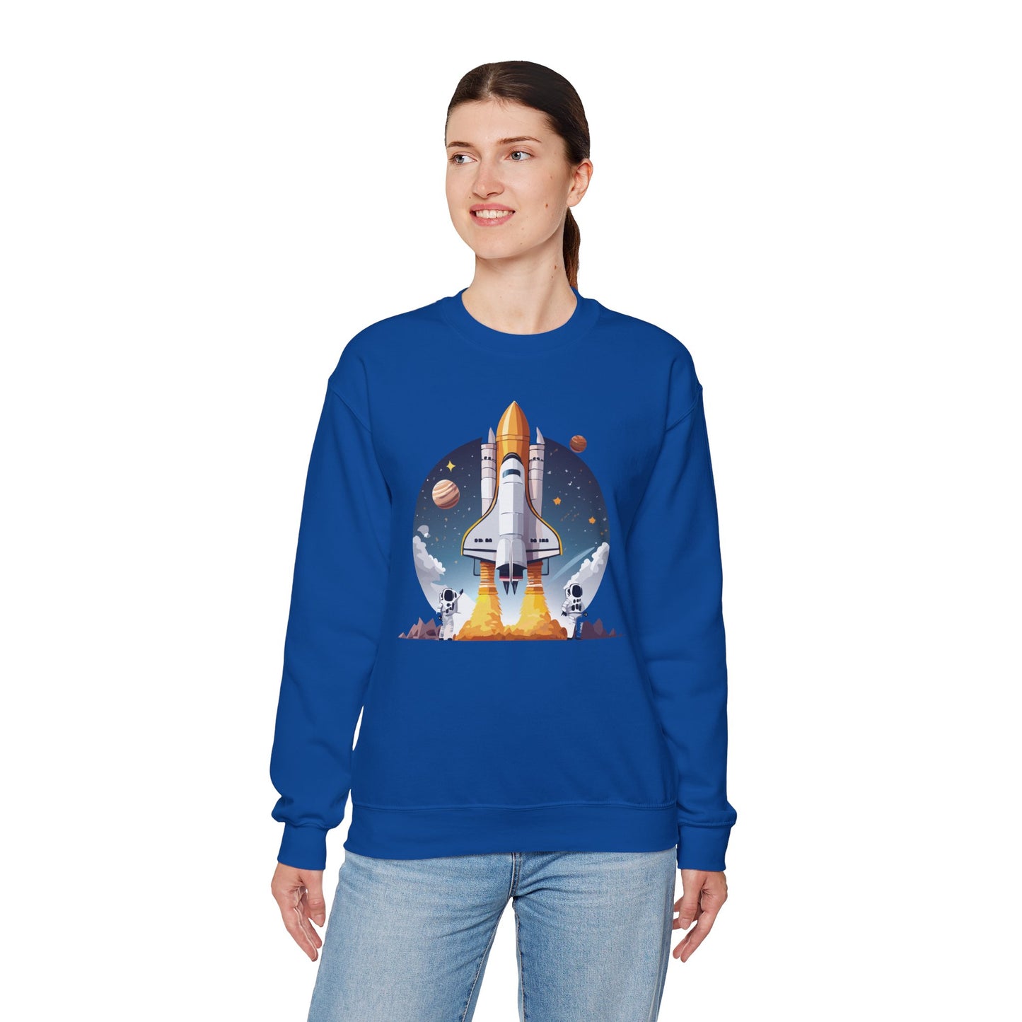 Space Shuttle Sweatshirt, Cosmic Sweatshirt, Astronaut Sweatshirt, Space Cosmic Sweatshirt