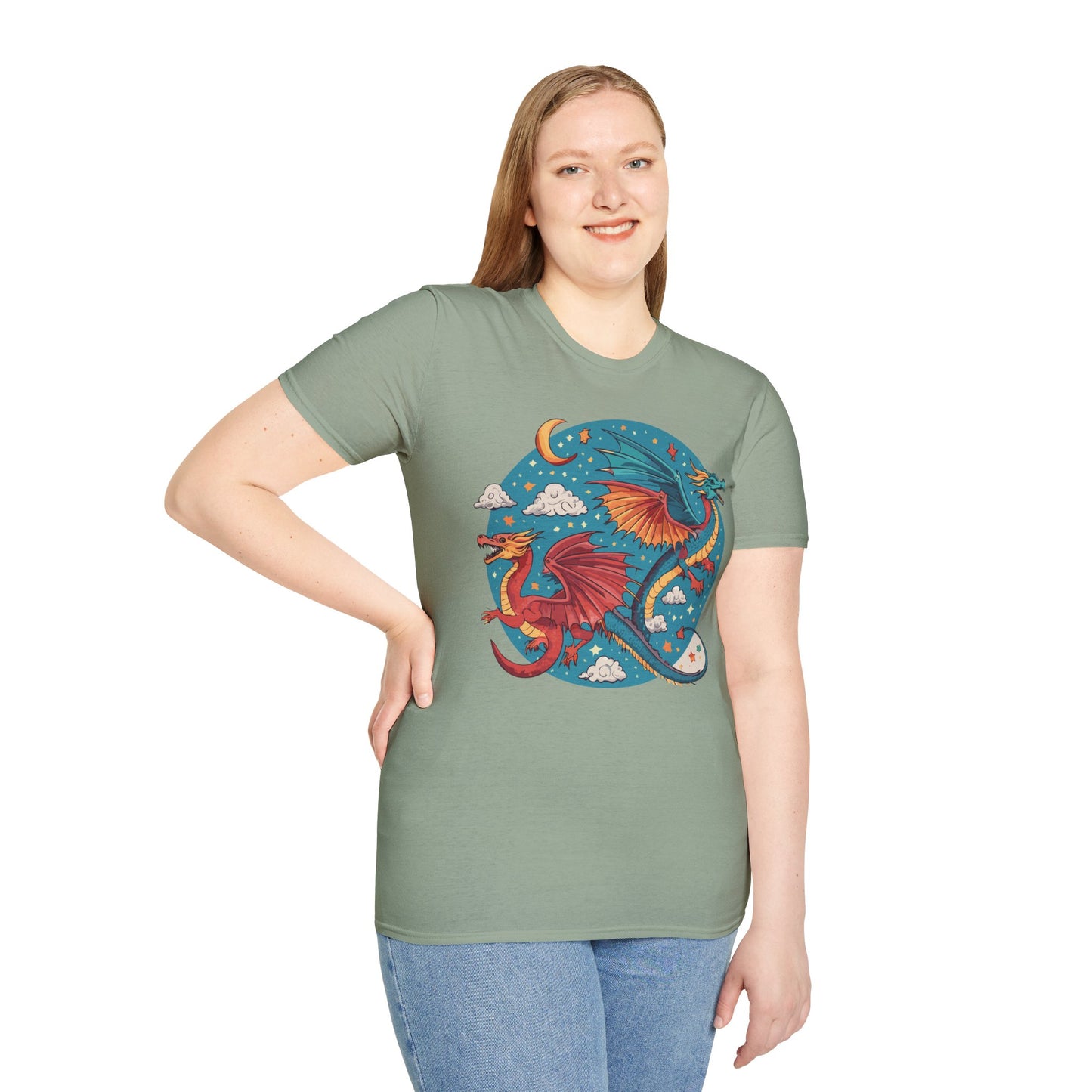 Dragon T Shirt, Dragon Shirt, Shirt with Animals, Animal Shirt