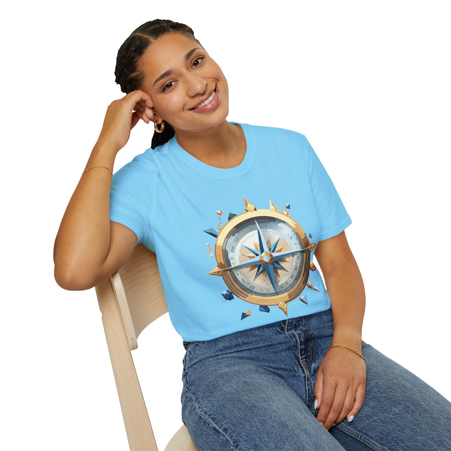 Compass T Shirt, Compass Shirt, Shirt with Compass, Navigator Shirt