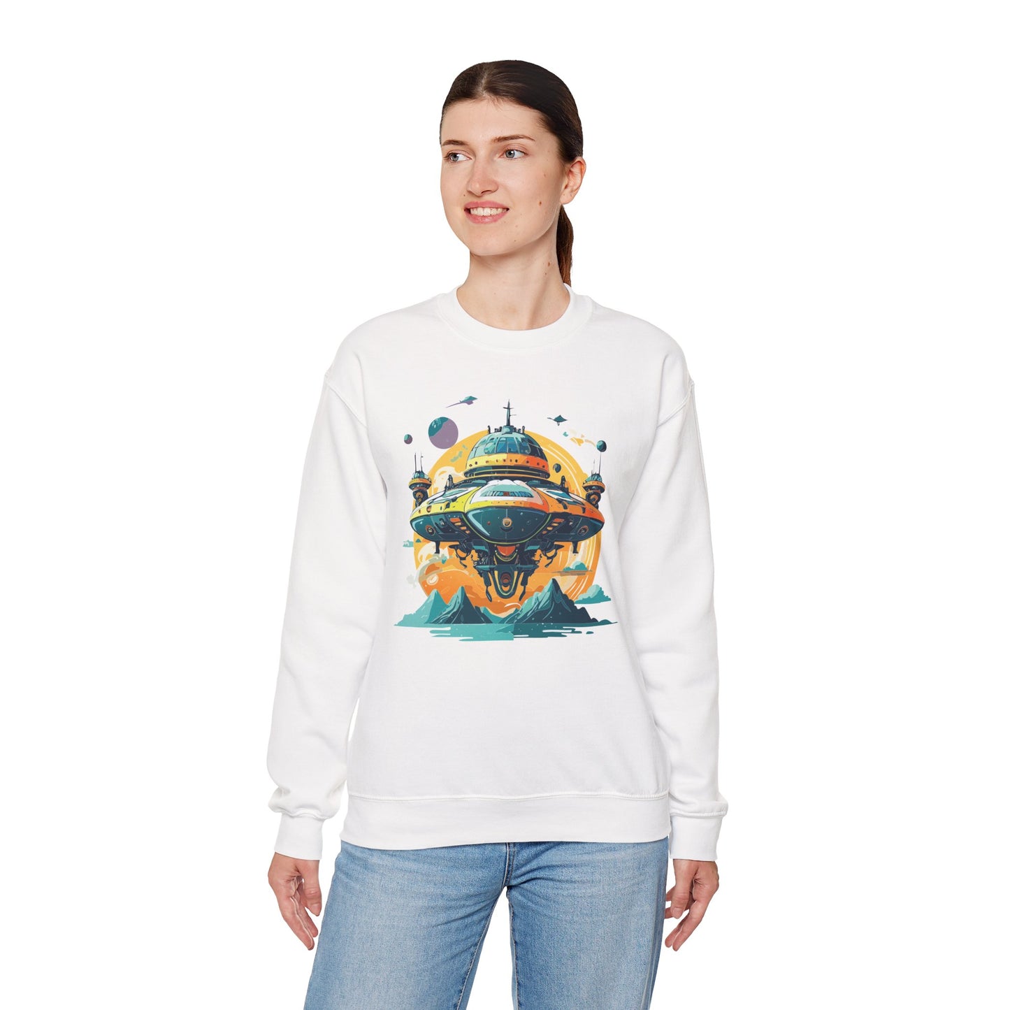 Space Shuttle Sweatshirt, Cosmic Sweatshirt, Astronaut Sweatshirt, Space Cosmic Sweatshirt