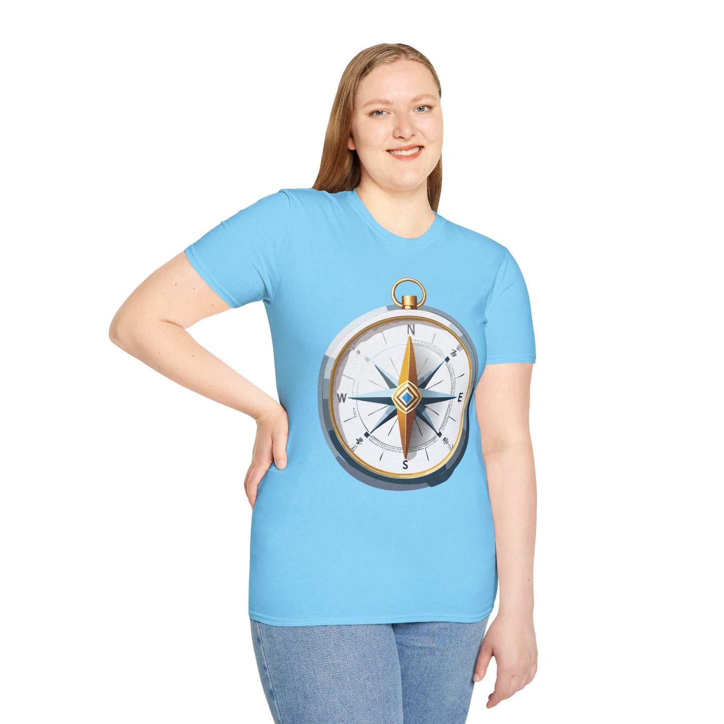 Compass T Shirt, Compass Shirt, Shirt with Compass, Navigator Shirt