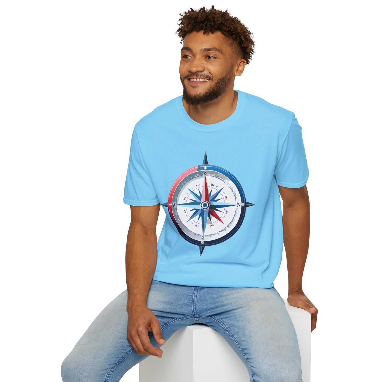 Compass T Shirt, Compass Shirt, Shirt with Compass, Navigator Shirt