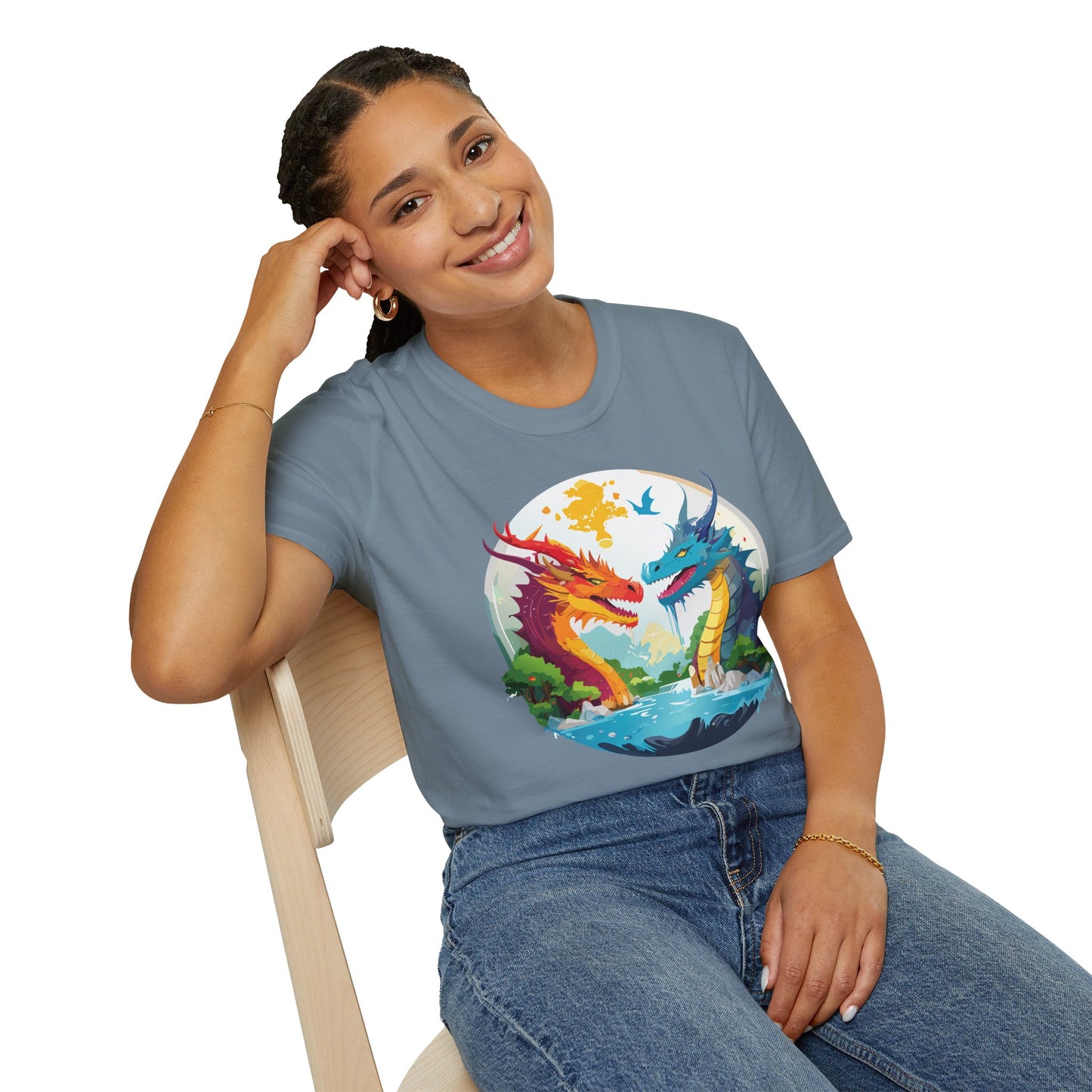 Dragon T Shirt, Dragon Shirt, Shirt with Animals, Animal Shirt