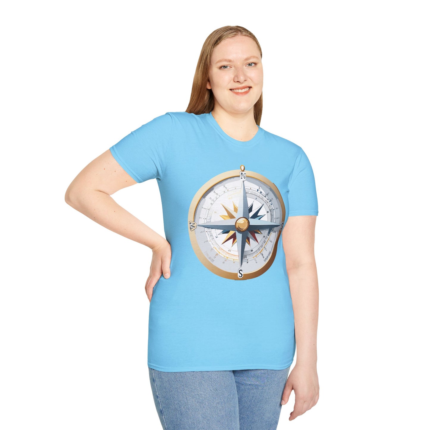 Compass T Shirt, Compass Shirt, Shirt with Compass, Navigator Shirt