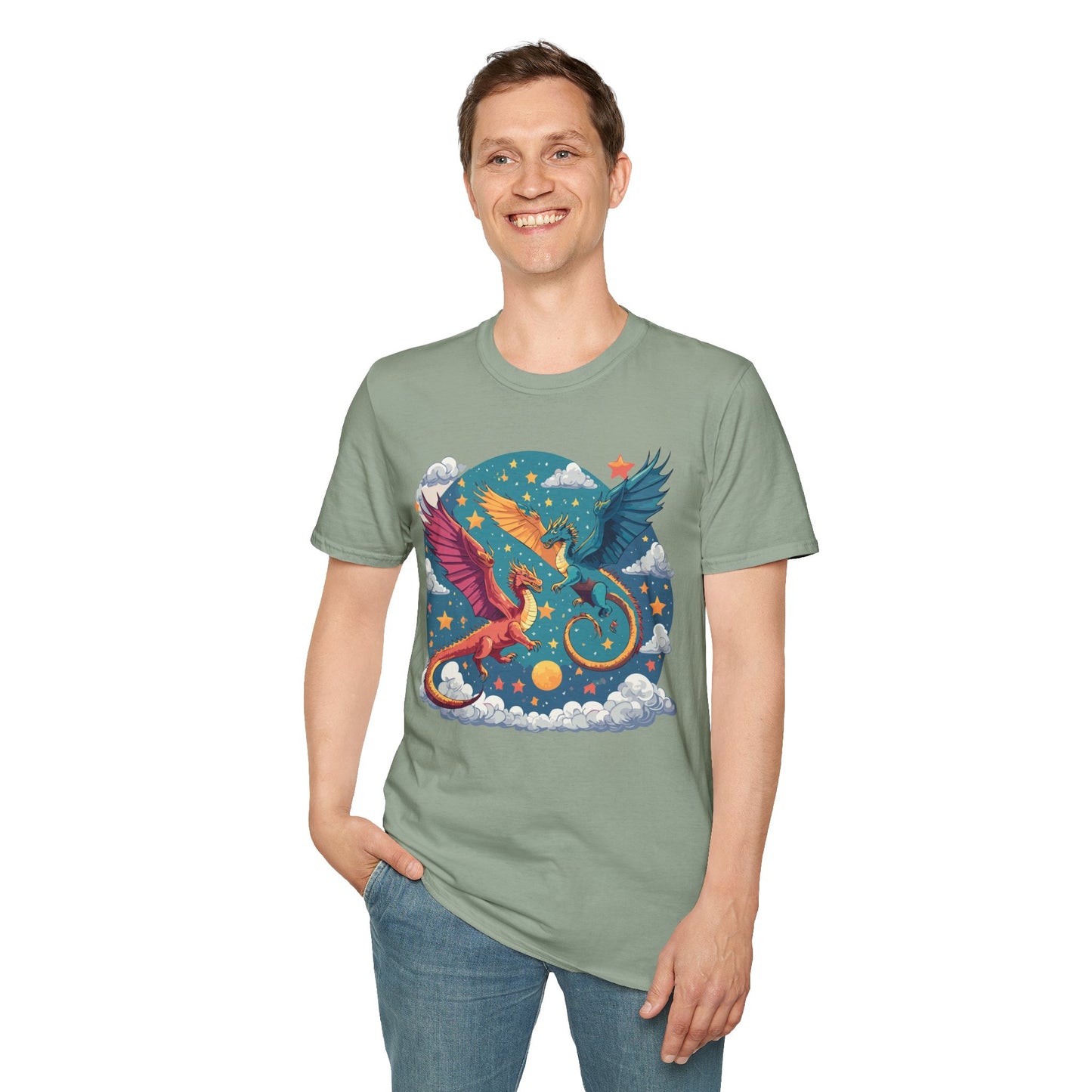 Dragon T Shirt, Dragon Shirt, Shirt with Animals, Animal Shirt