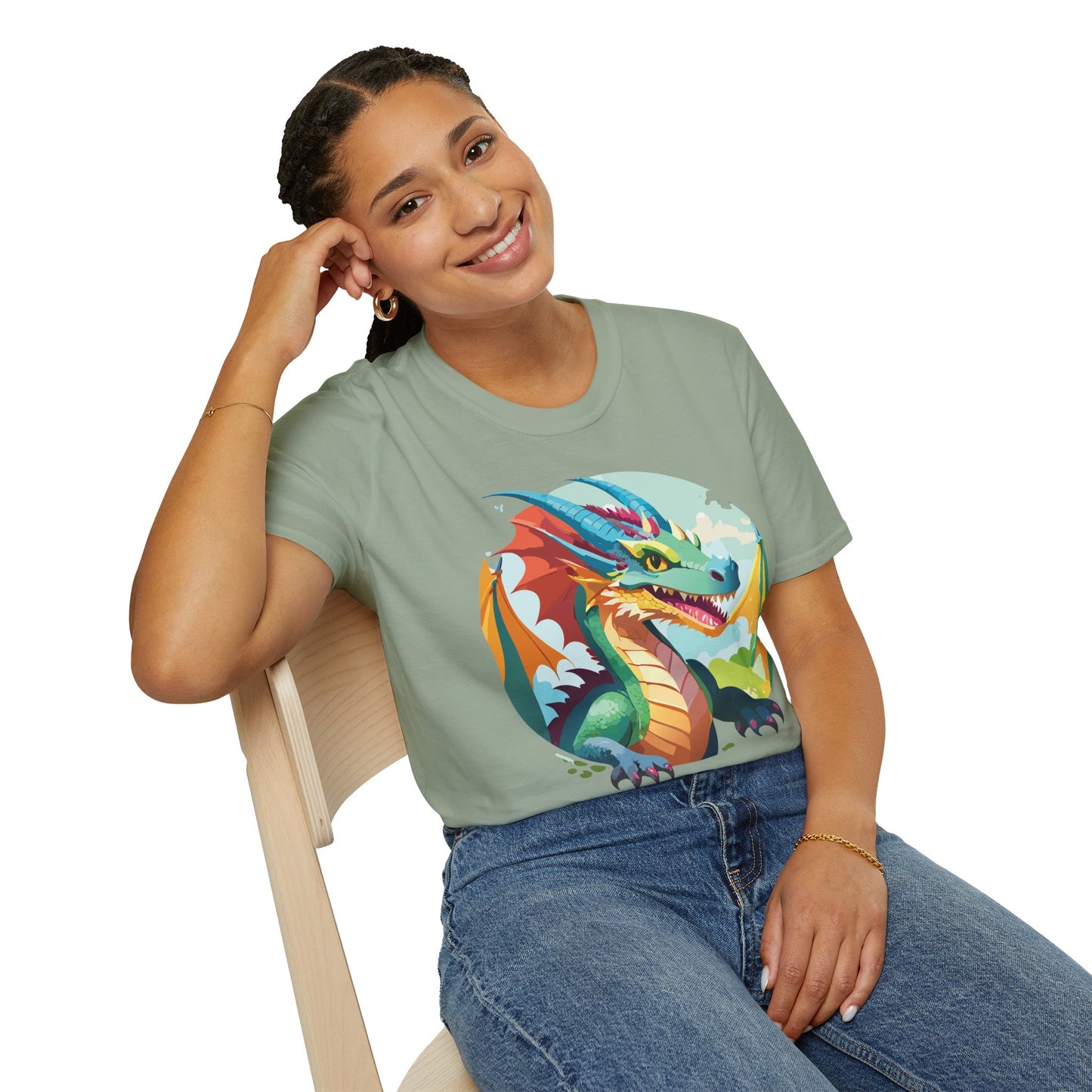 Dragon T Shirt, Dragon Shirt, Shirt with Animals, Animal Shirt