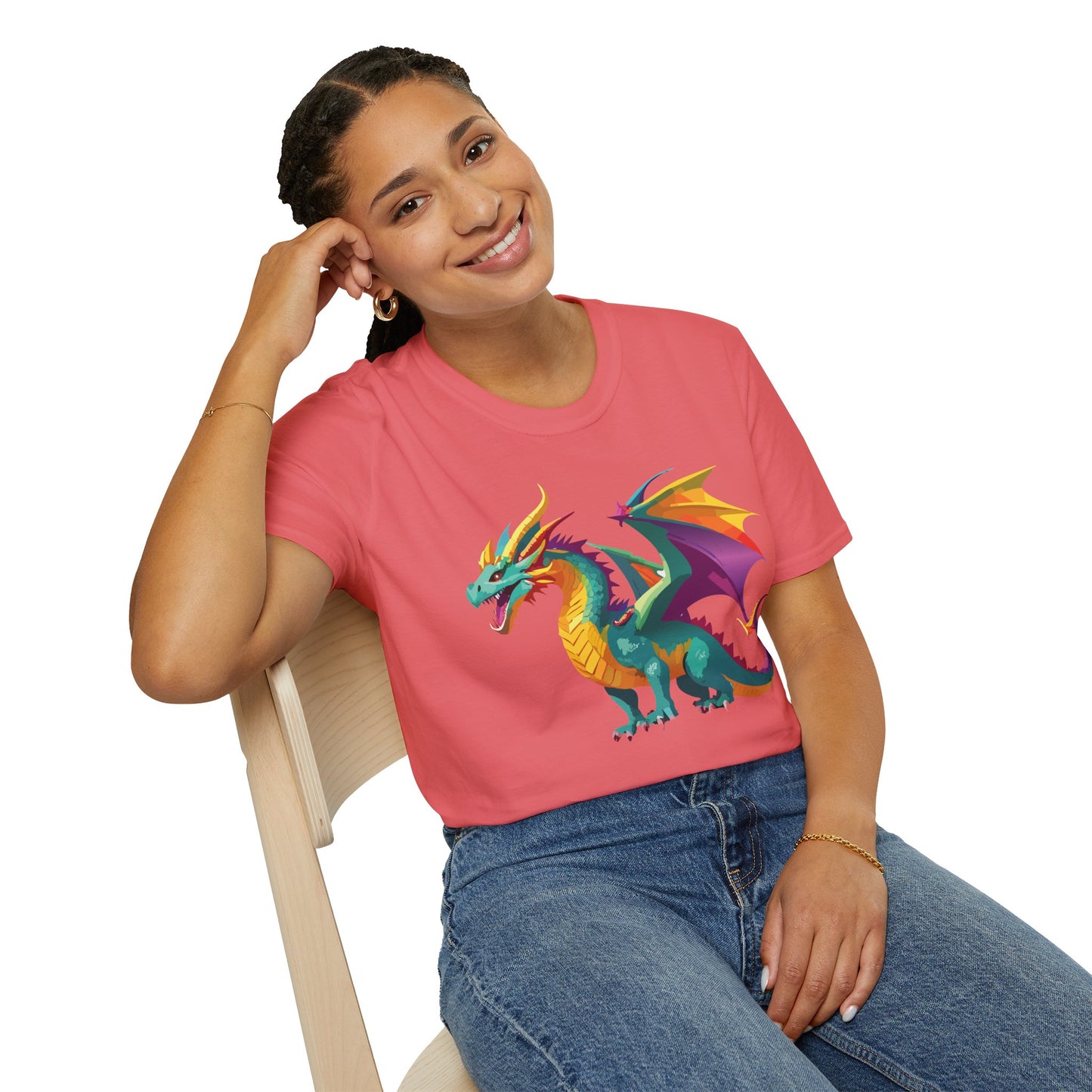Dragon T Shirt, Dragon Shirt, Shirt with Animals, Animal Shirt