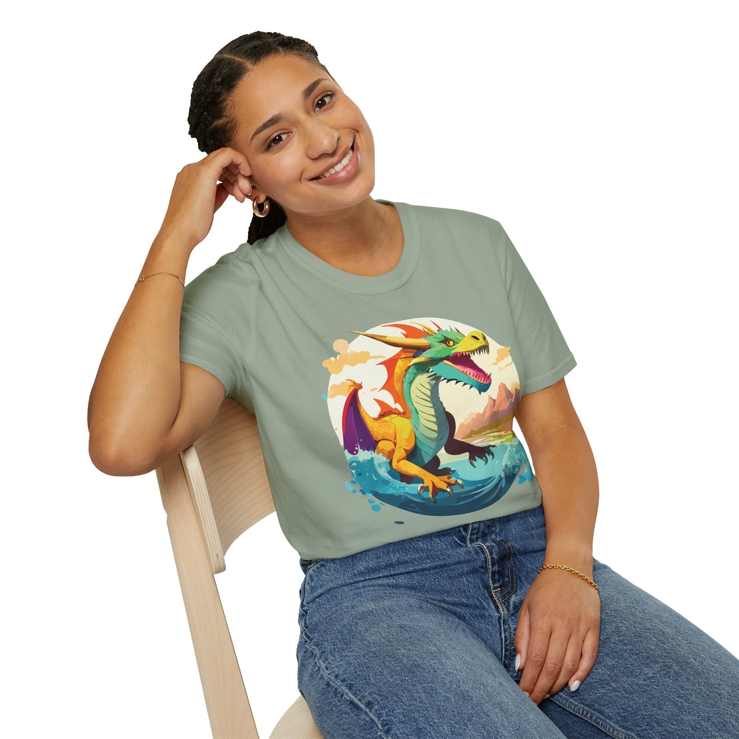 Dragon T Shirt, Dragon Shirt, Shirt with Animals, Animal Shirt