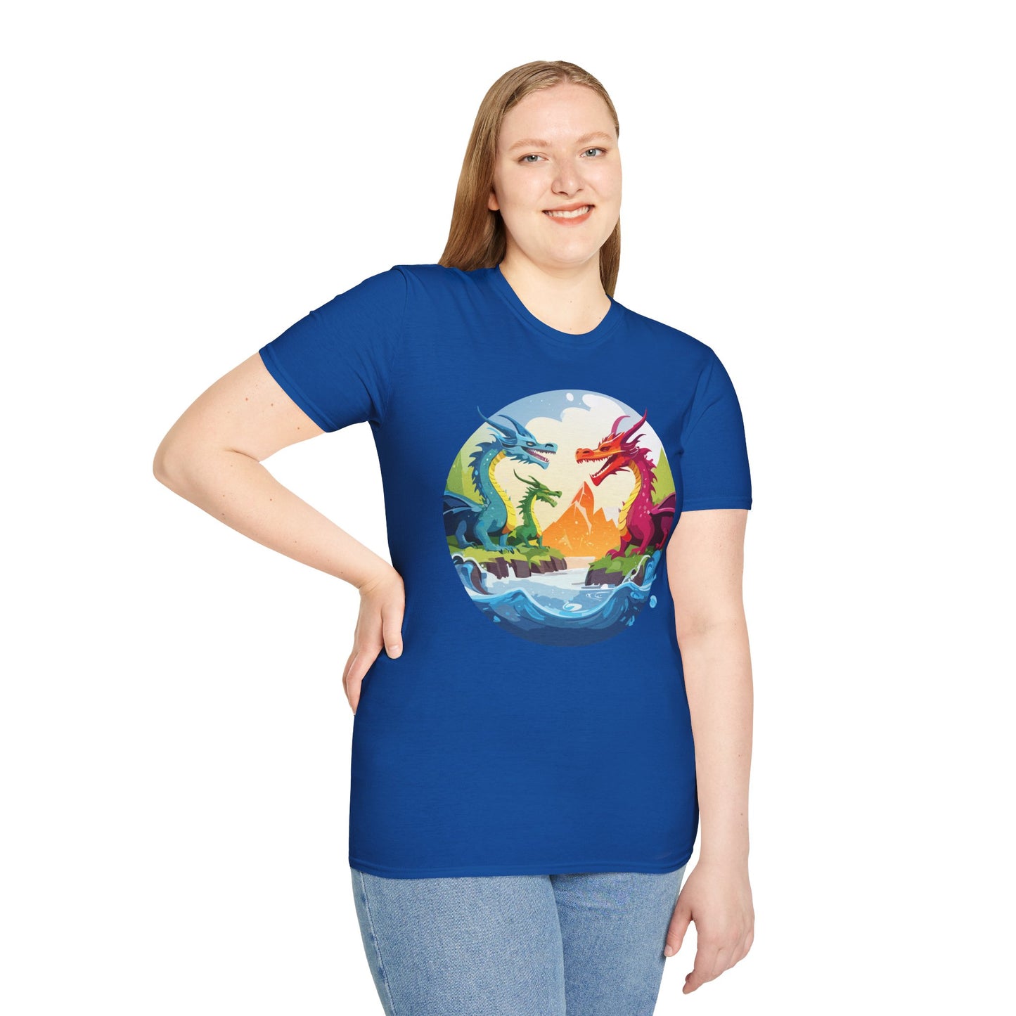 Dragon T Shirt, Dragon Shirt, Shirt with Animals, Animal Shirt