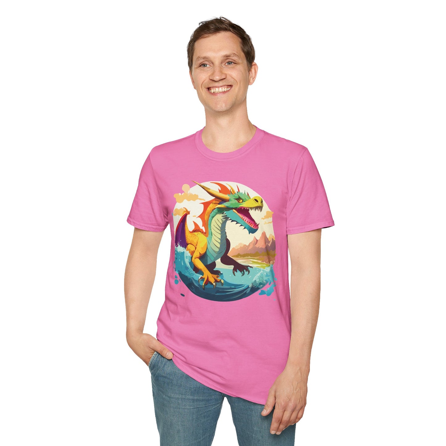 Dragon T Shirt, Dragon Shirt, Shirt with Animals, Animal Shirt