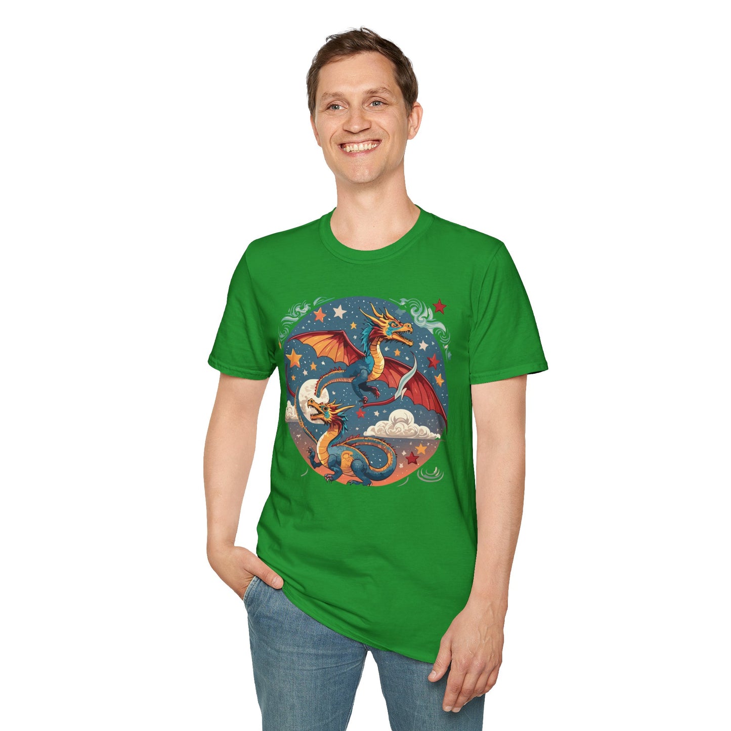 Dragon T Shirt, Dragon Shirt, Shirt with Animals, Animal Shirt