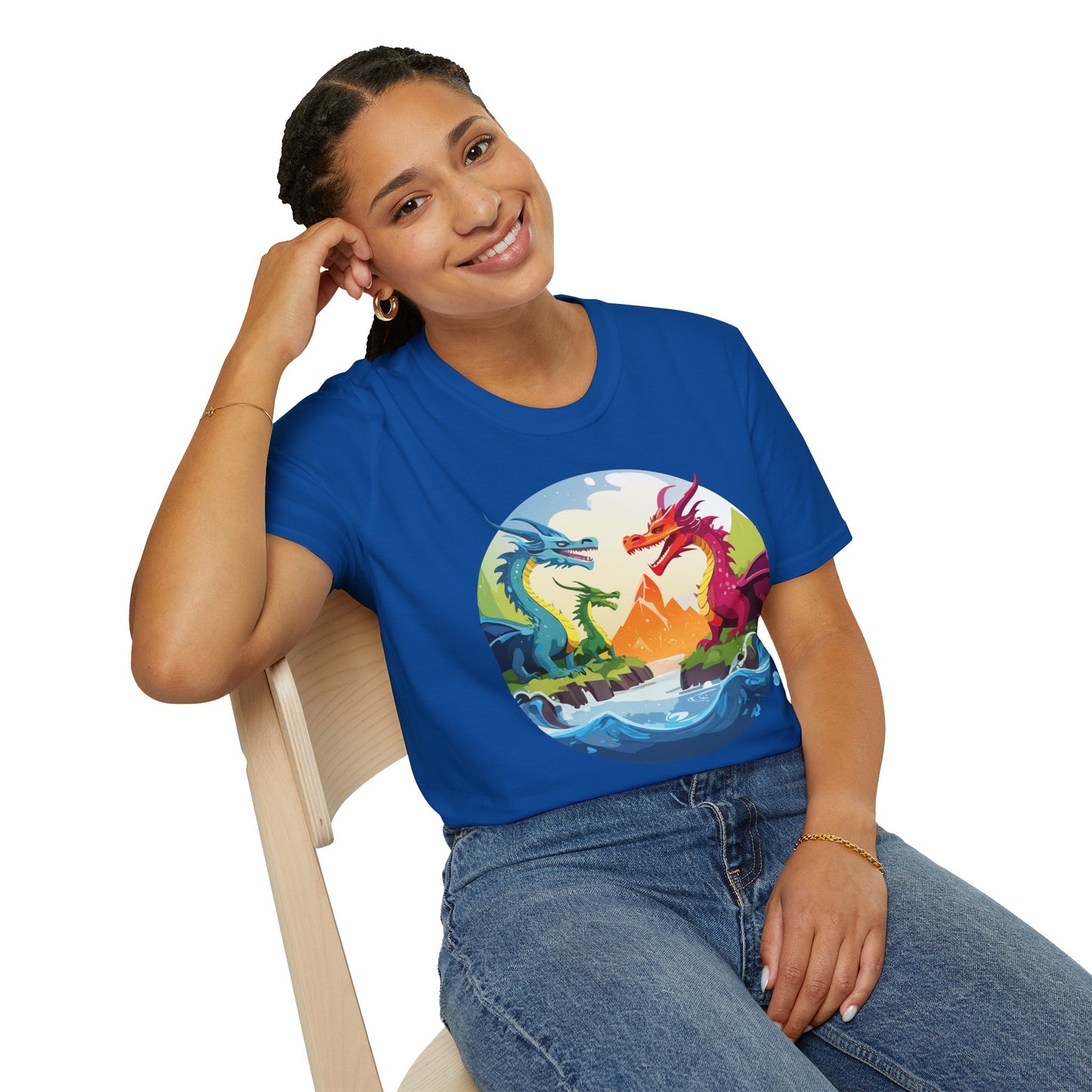 Dragon T Shirt, Dragon Shirt, Shirt with Animals, Animal Shirt