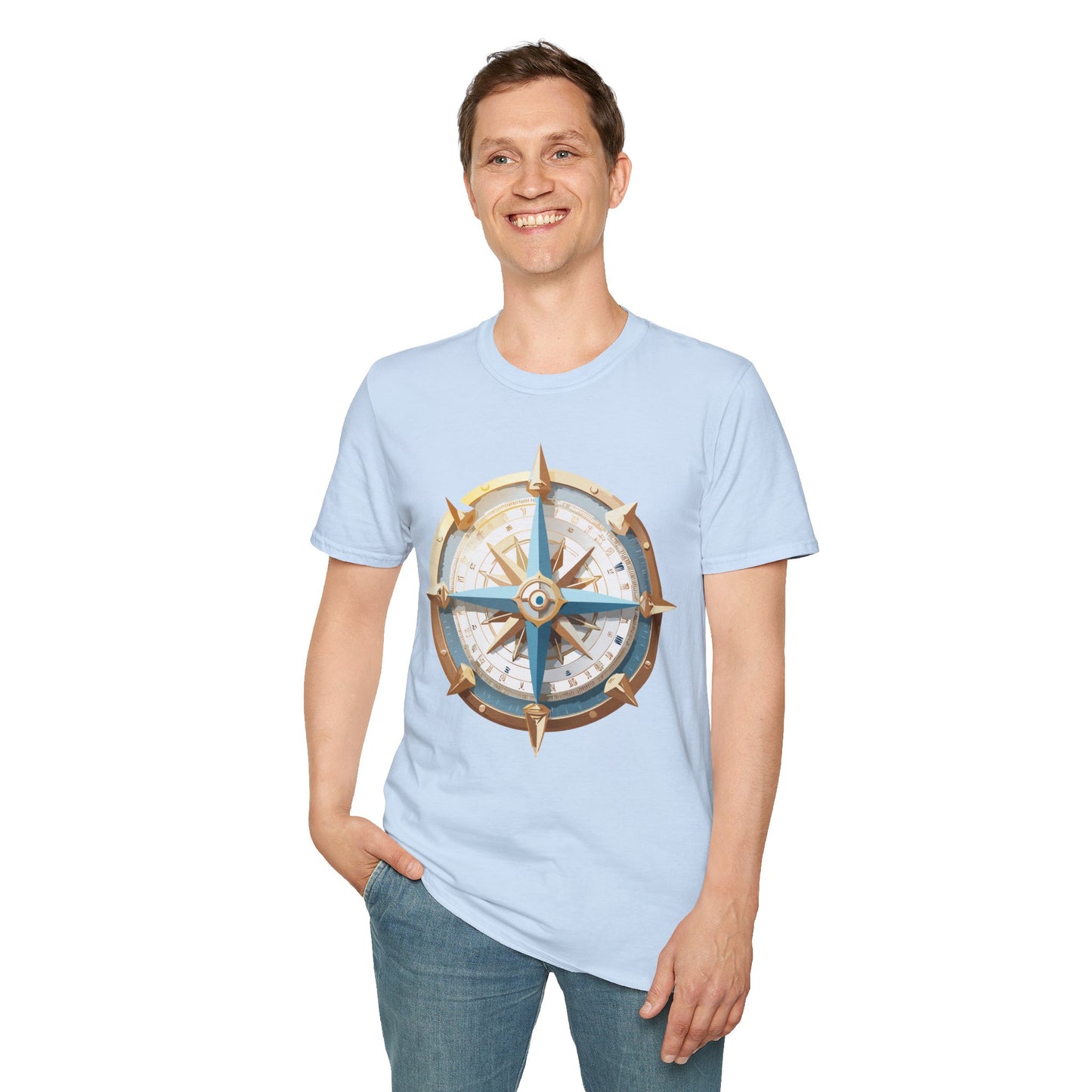 Compass T Shirt, Compass Shirt, Shirt with Compass, Navigator Shirt