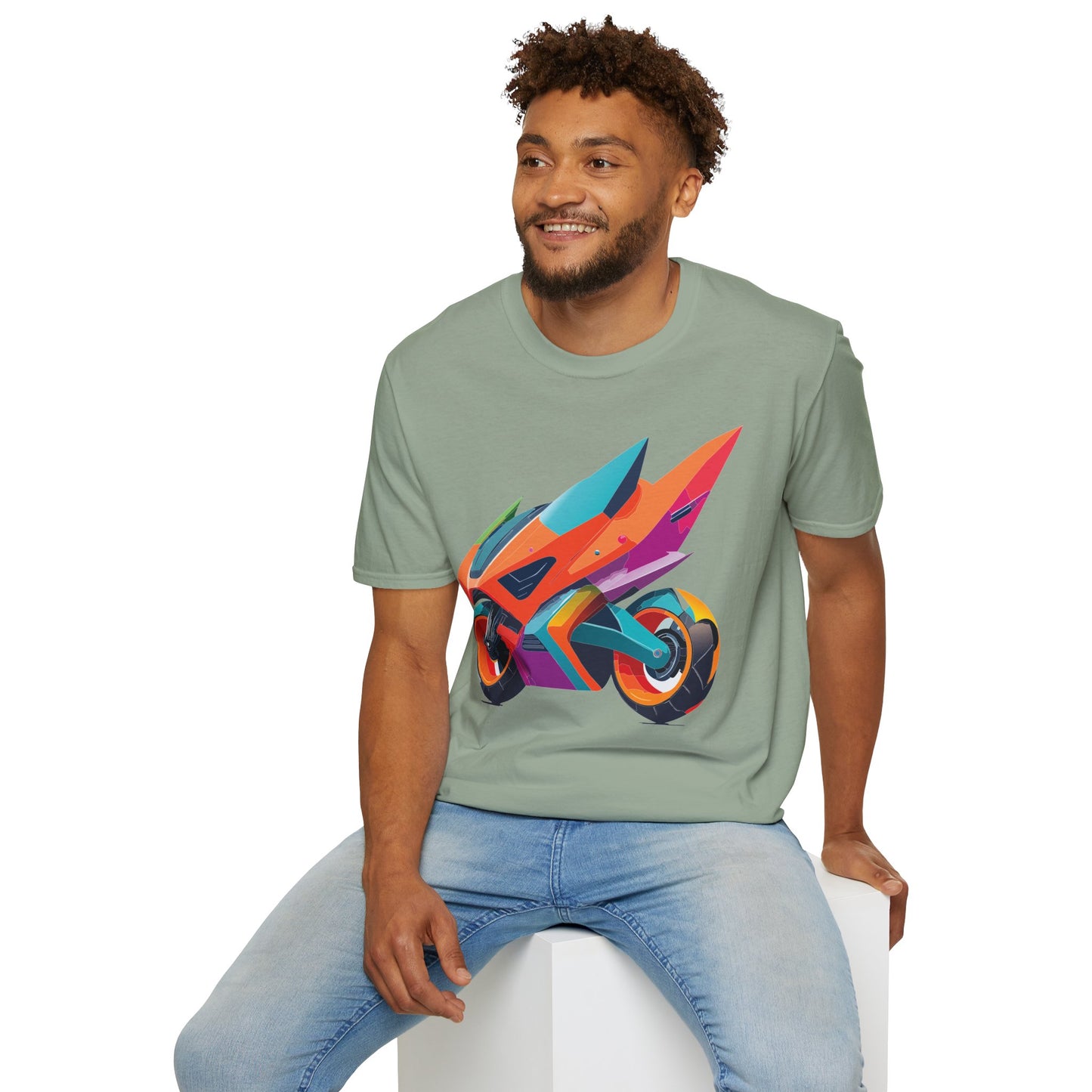 Bike T Shirt, Moto Shirt, Shirt with Motorcycle, MTB T Shirts