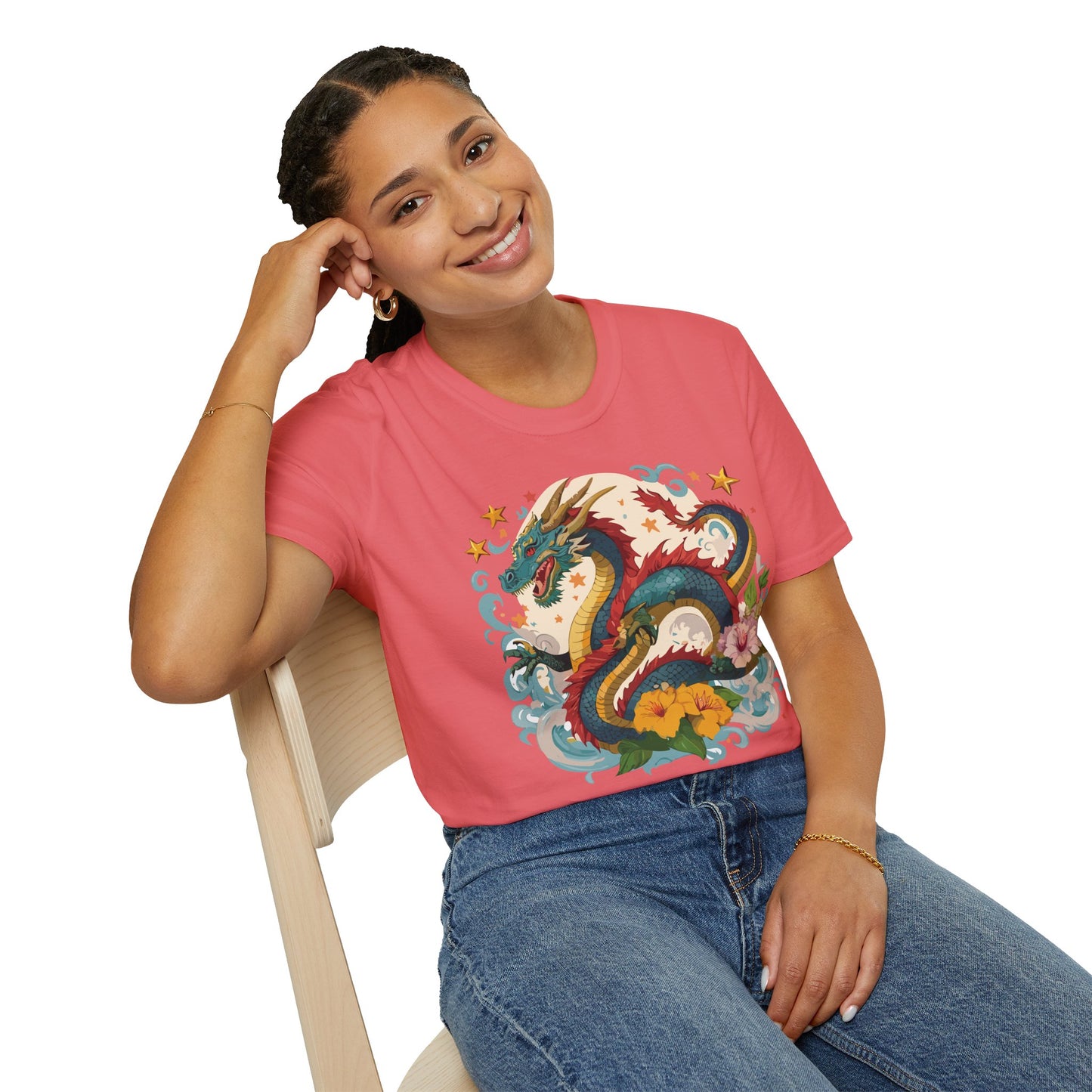 Dragon T Shirt, Dragon Shirt, Shirt with Animals, Animal Shirt