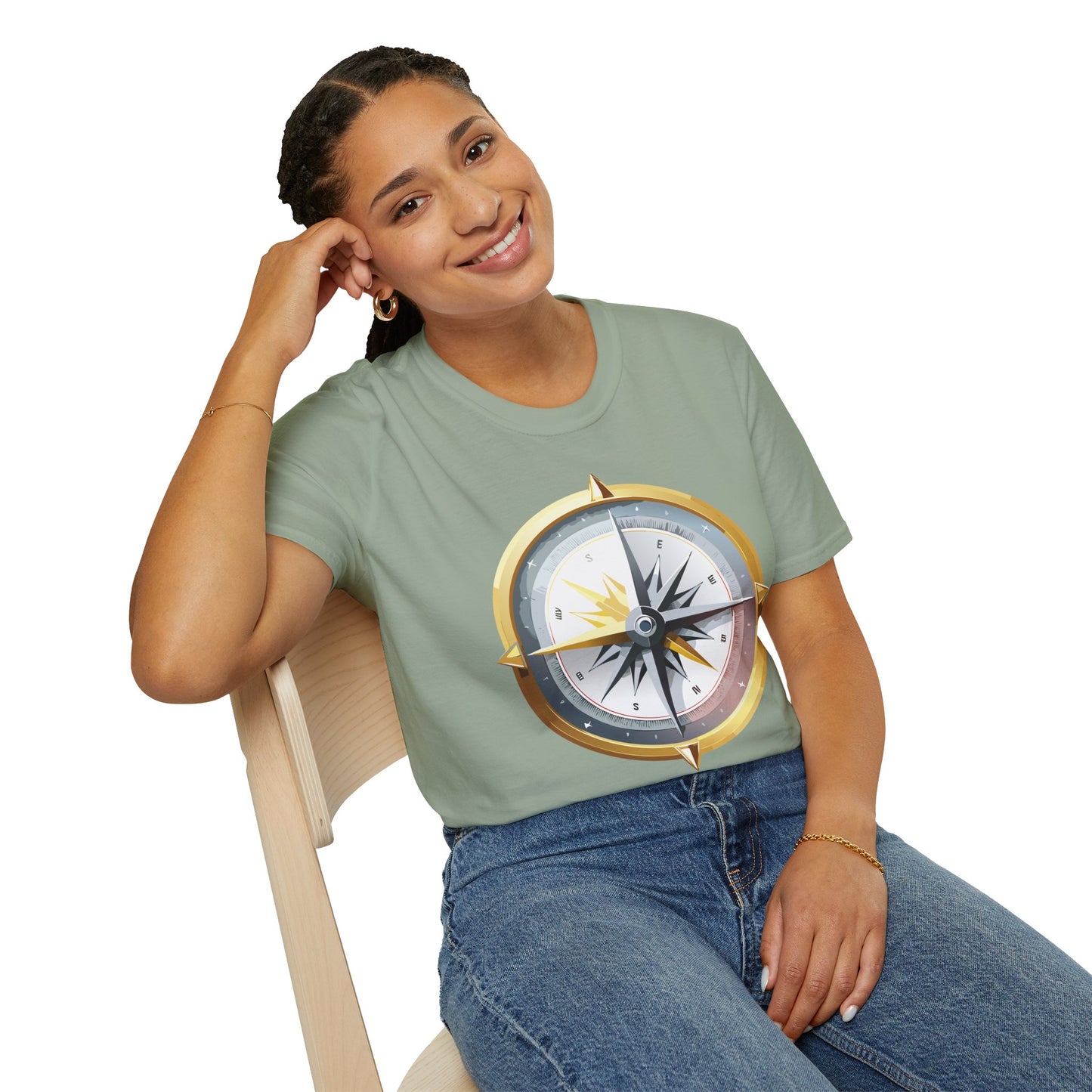 Compass T Shirt, Compass Shirt, Shirt with Compass, Navigator Shirt