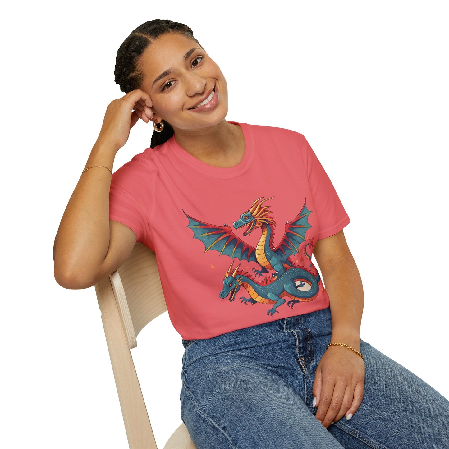 Dragon T Shirt, Dragon Shirt, Shirt with Animals, Animal Shirt