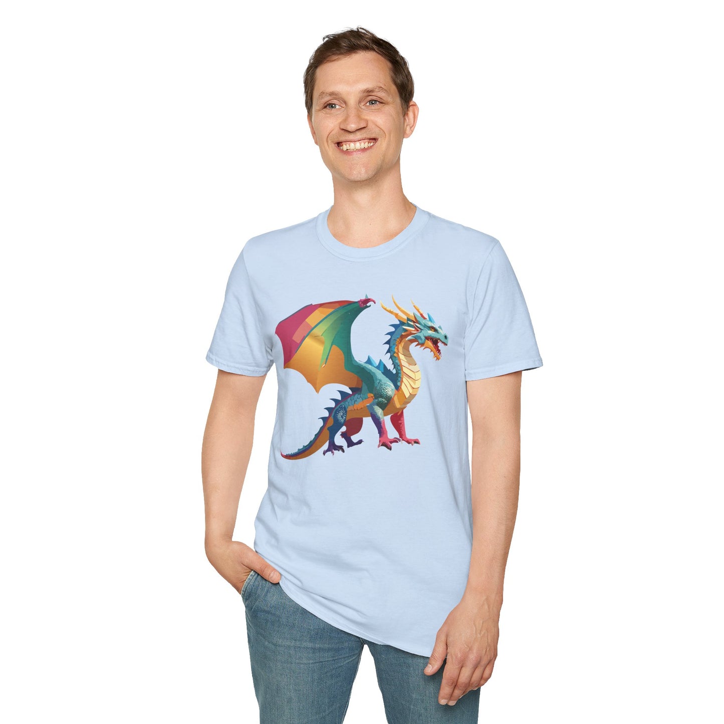 Dragon T Shirt, Dragon Shirt, Shirt with Animals, Animal Shirt