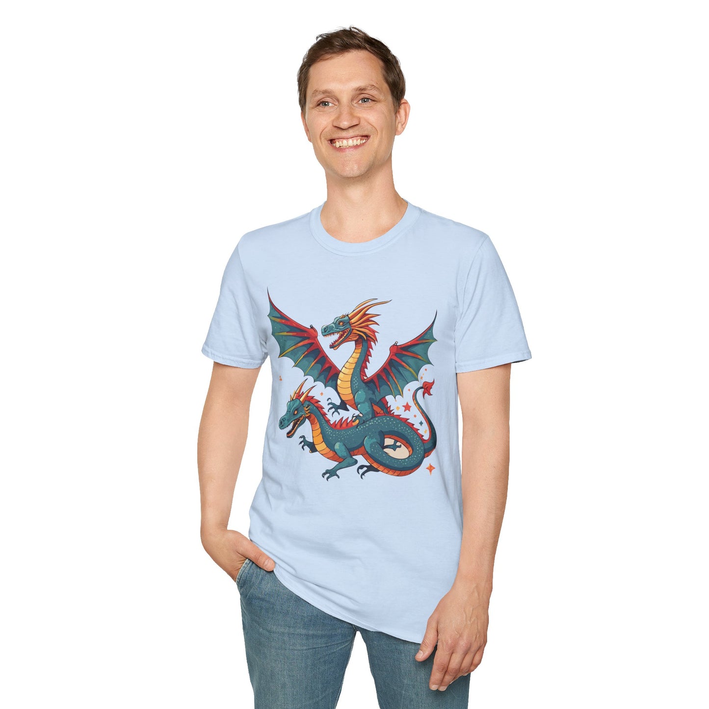 Dragon T Shirt, Dragon Shirt, Shirt with Animals, Animal Shirt