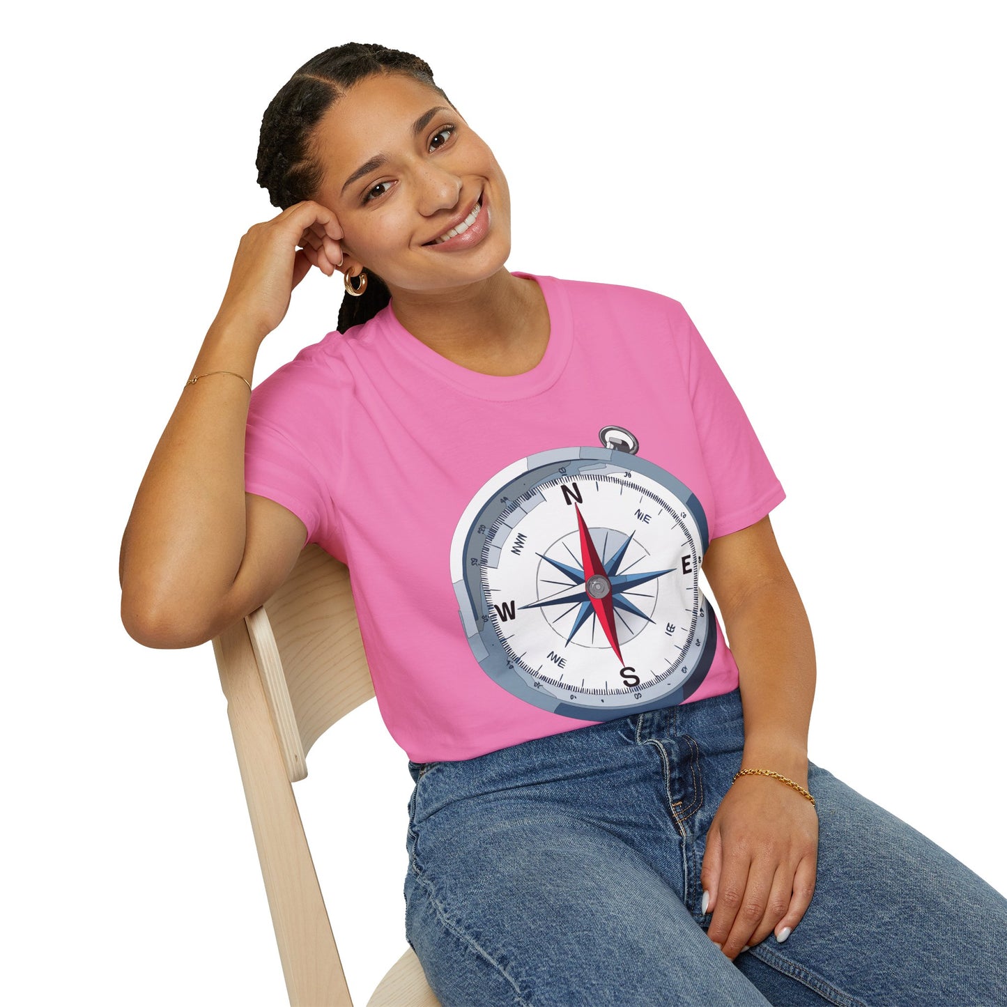 Compass T Shirt, Compass Shirt, Shirt with Compass, Navigator Shirt
