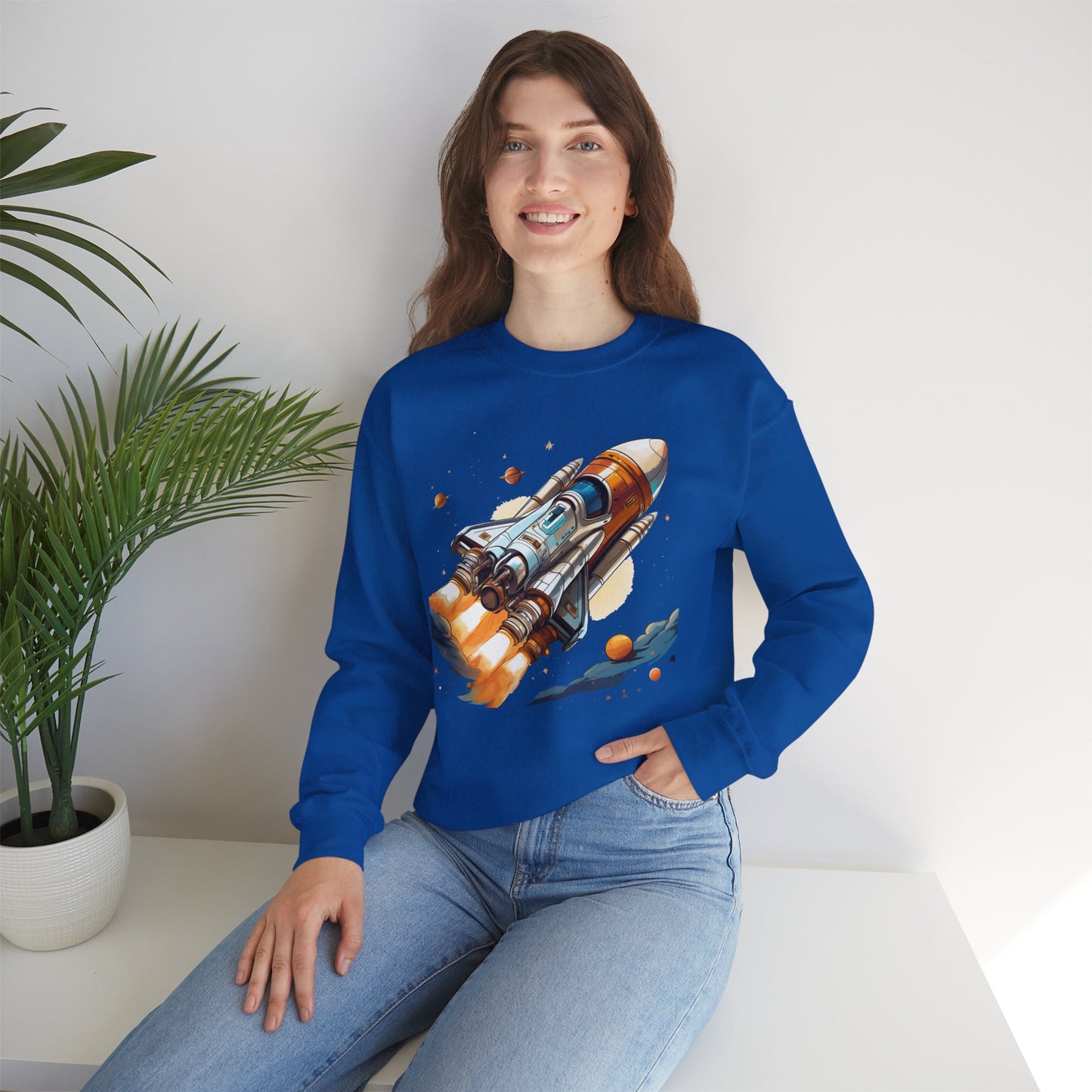 Space Shuttle Sweatshirt, Cosmic Sweatshirt, Astronaut Sweatshirt, Space Cosmic Sweatshirt