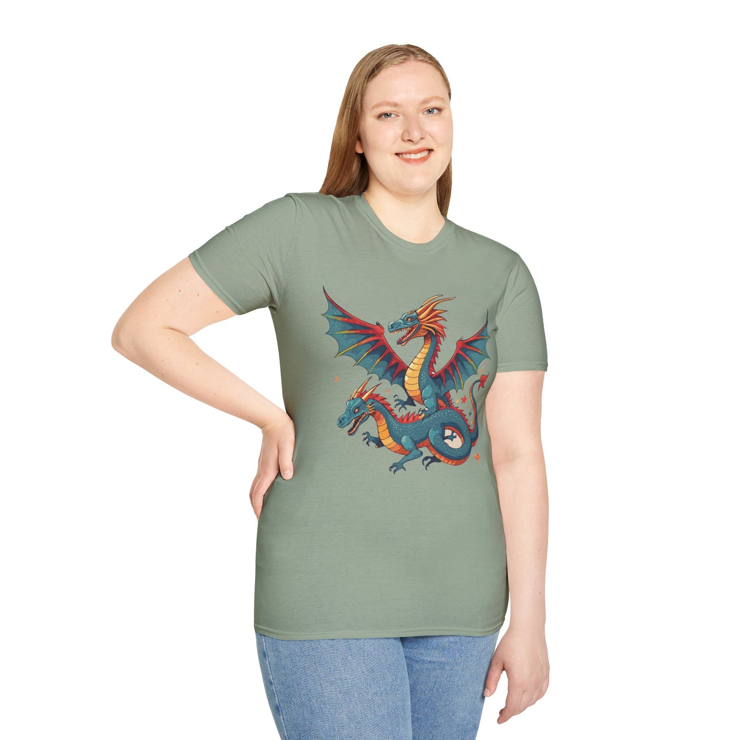 Dragon T Shirt, Dragon Shirt, Shirt with Animals, Animal Shirt