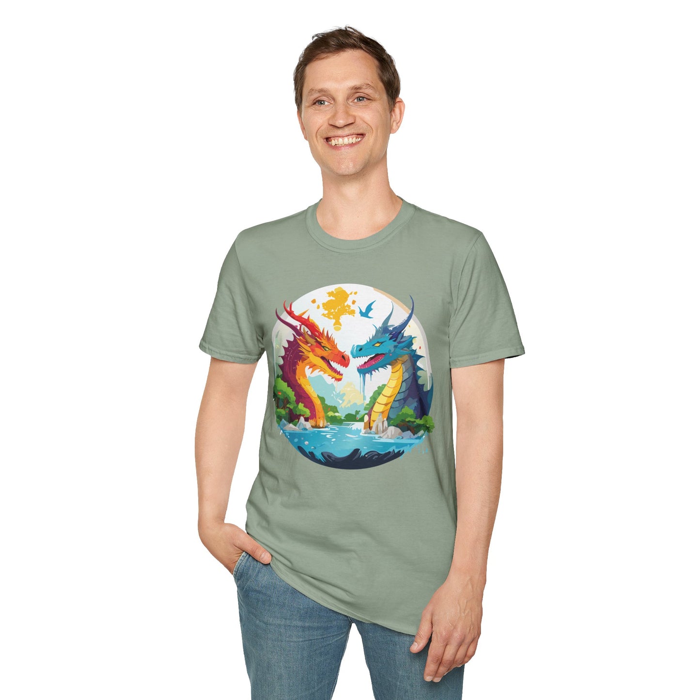 Dragon T Shirt, Dragon Shirt, Shirt with Animals, Animal Shirt