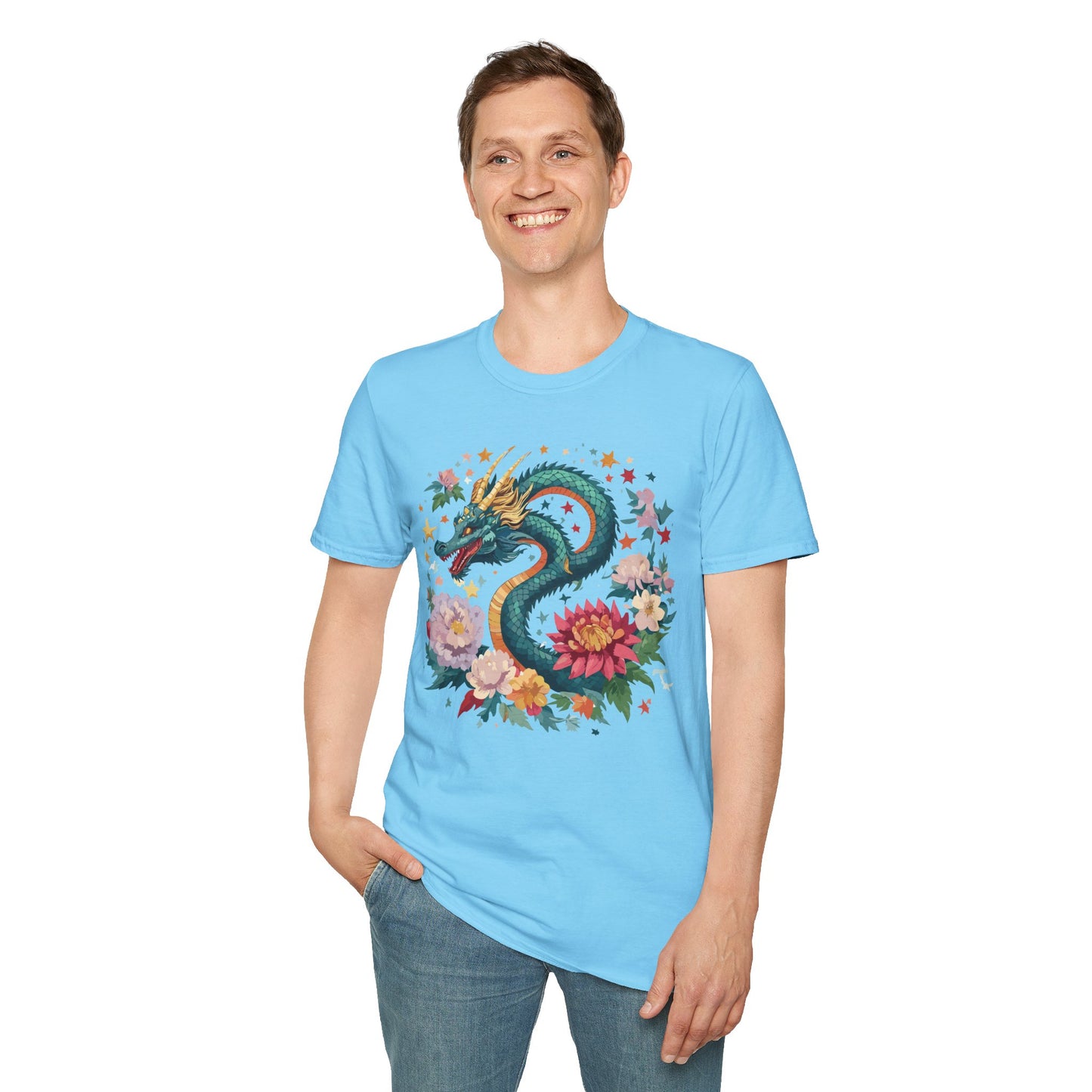 Dragon T Shirt, Dragon Shirt, Shirt with Animals, Animal Shirt
