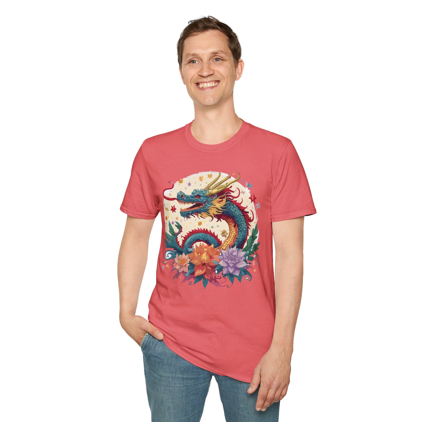 Dragon T Shirt, Dragon Shirt, Shirt with Animals, Animal Shirt