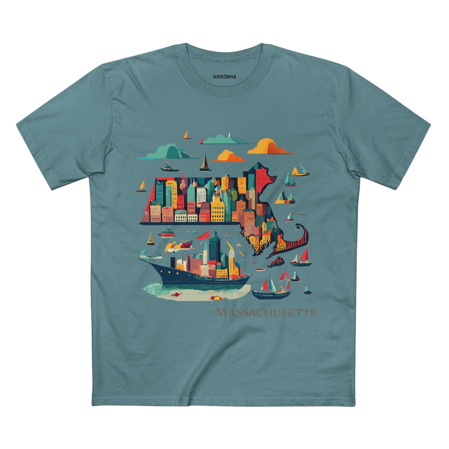 US State Shirts, Massachusetts Shirt