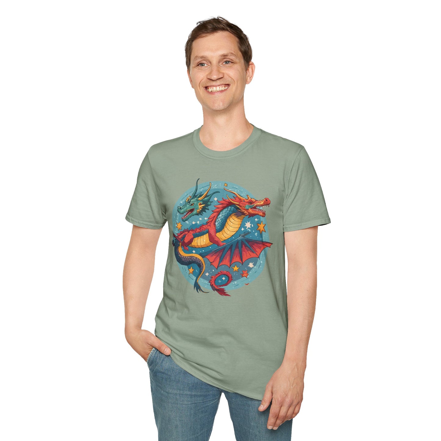 Dragon T Shirt, Dragon Shirt, Shirt with Animals, Animal Shirt