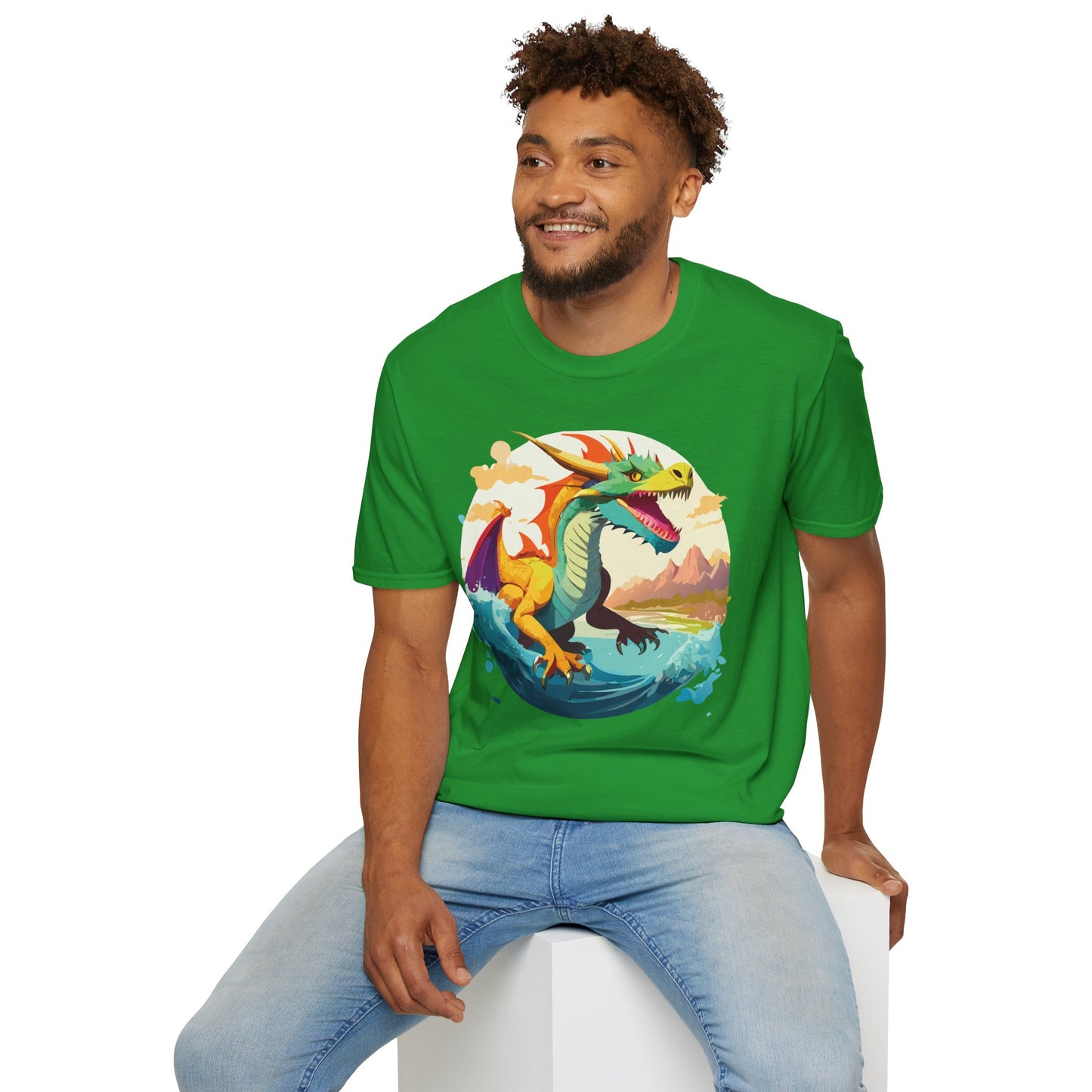 Dragon T Shirt, Dragon Shirt, Shirt with Animals, Animal Shirt