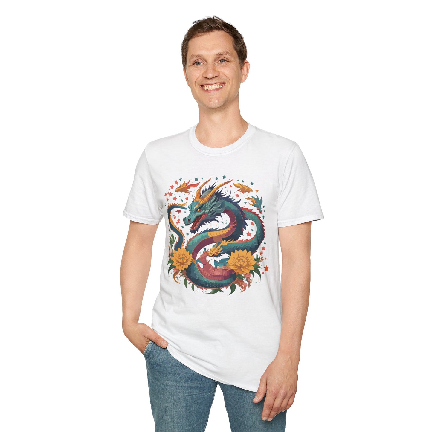 Dragon T Shirt, Dragon Shirt, Shirt with Animals, Animal Shirt