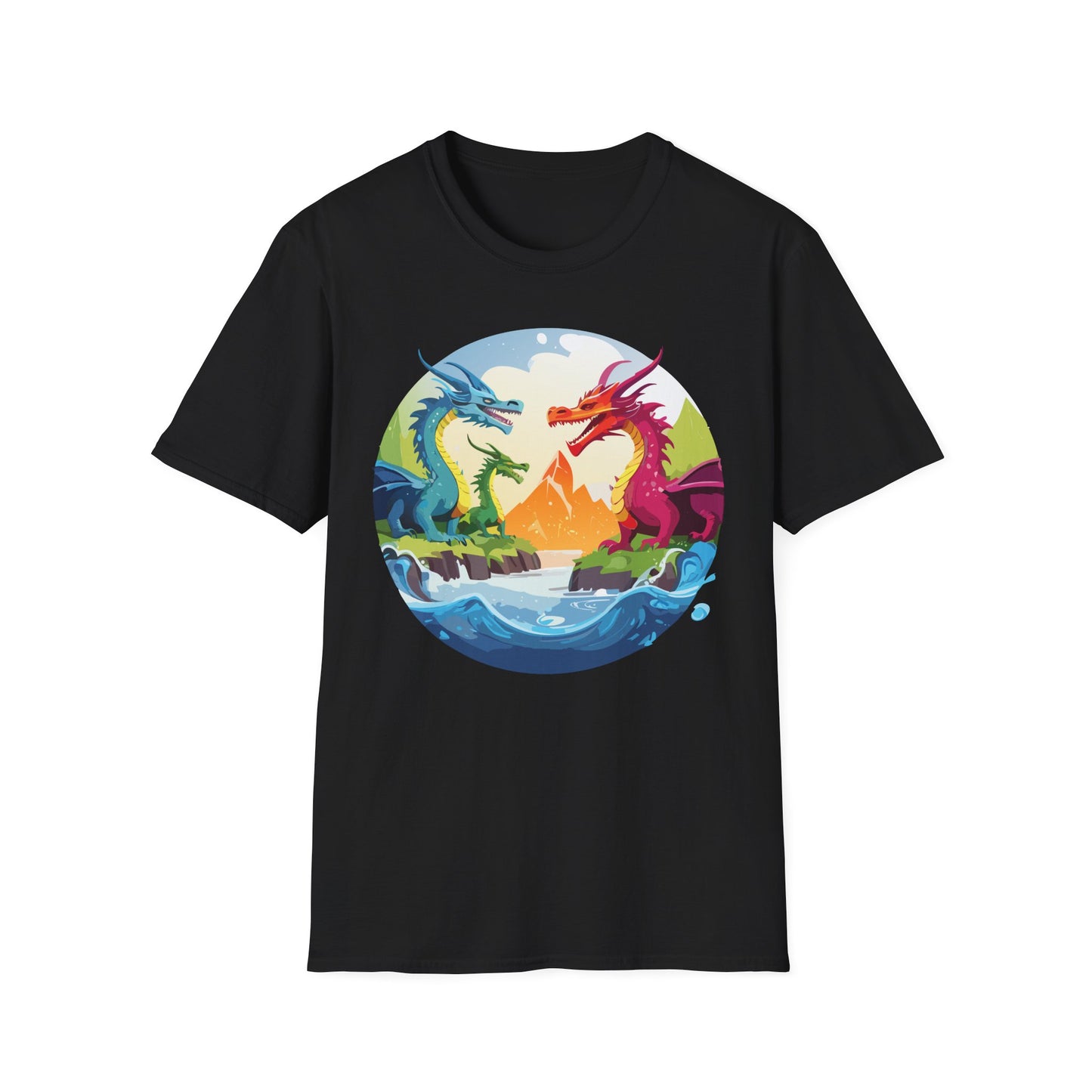 Dragon T Shirt, Dragon Shirt, Shirt with Animals, Animal Shirt