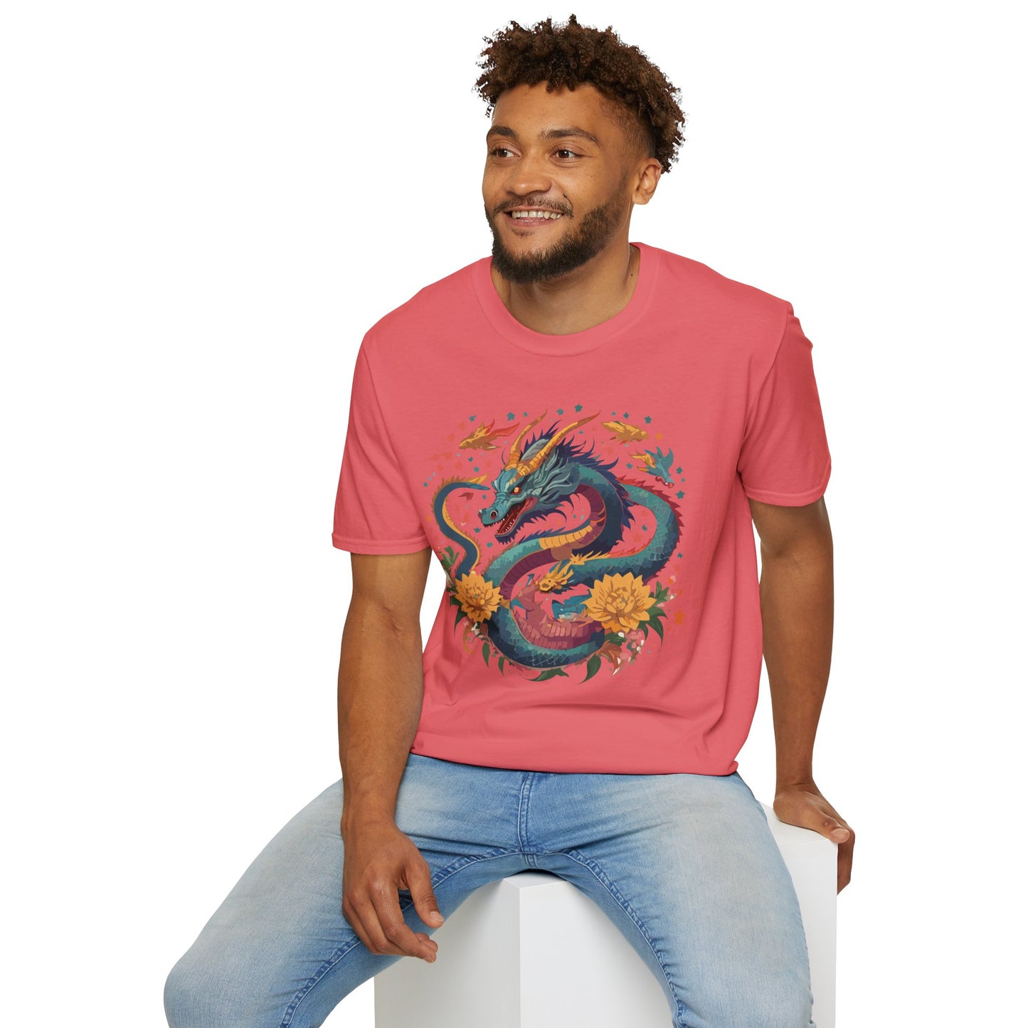 Dragon T Shirt, Dragon Shirt, Shirt with Animals, Animal Shirt