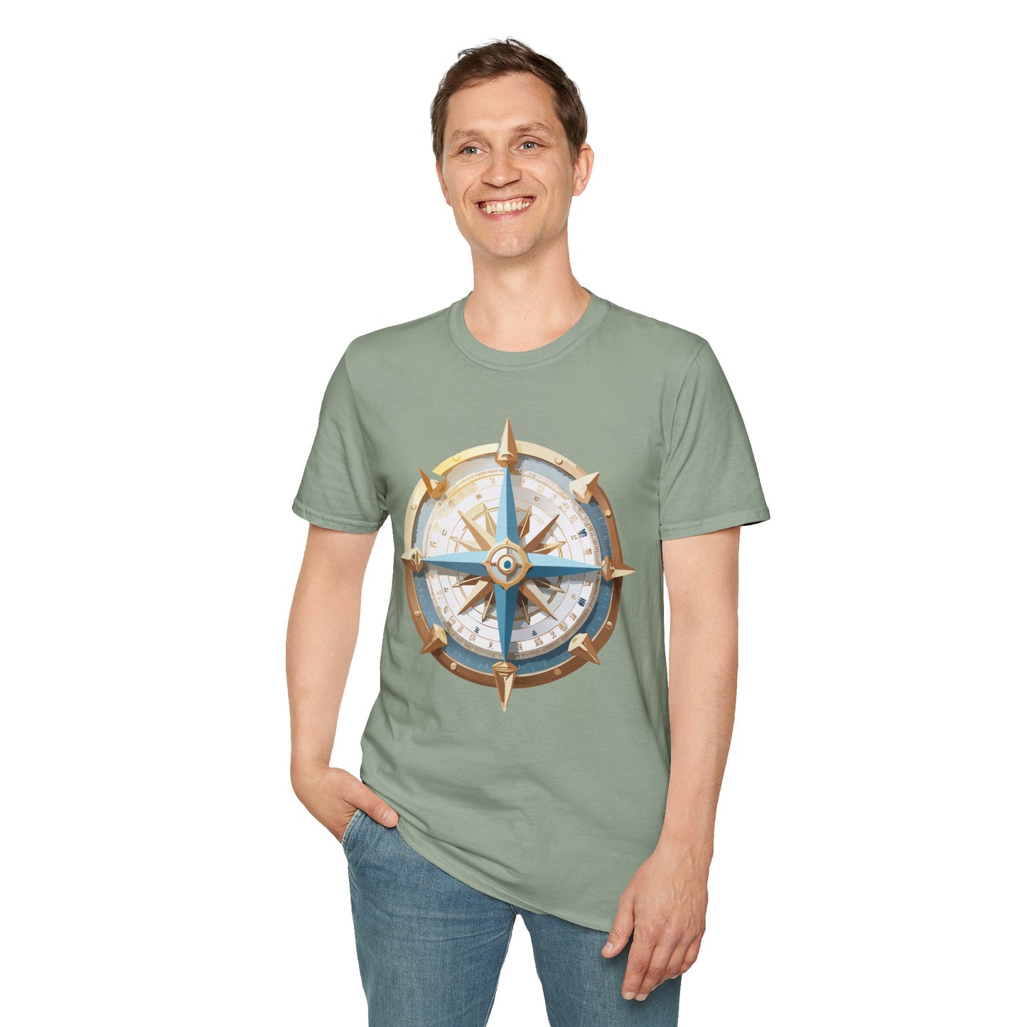 Compass T Shirt, Compass Shirt, Shirt with Compass, Navigator Shirt