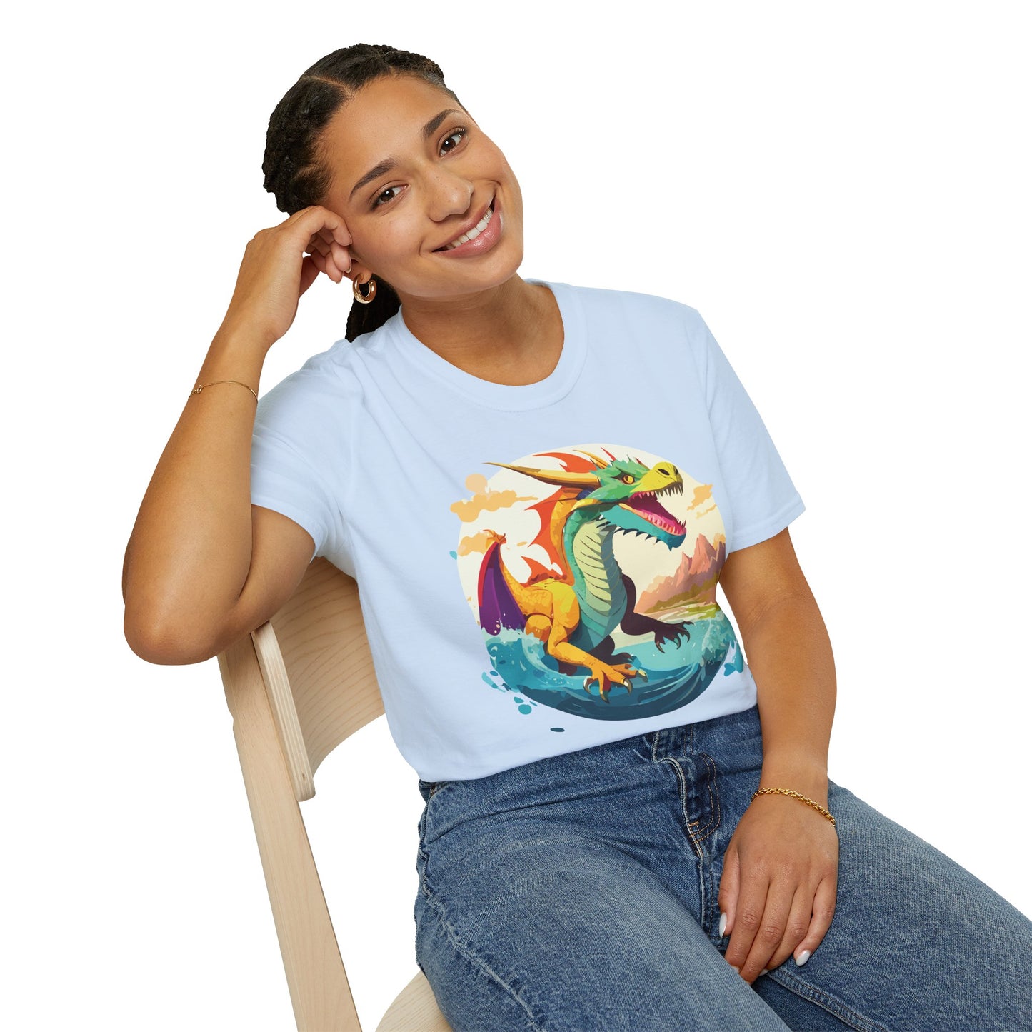 Dragon T Shirt, Dragon Shirt, Shirt with Animals, Animal Shirt