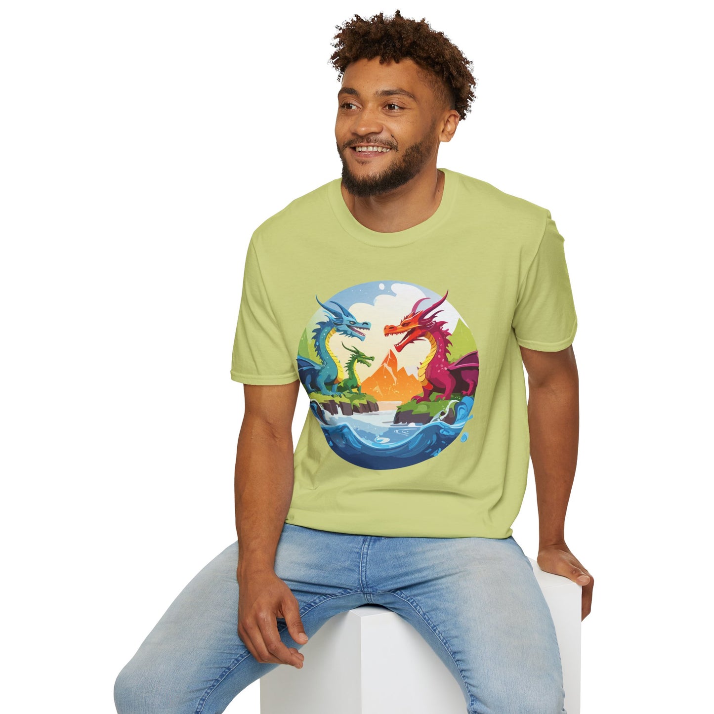 Dragon T Shirt, Dragon Shirt, Shirt with Animals, Animal Shirt