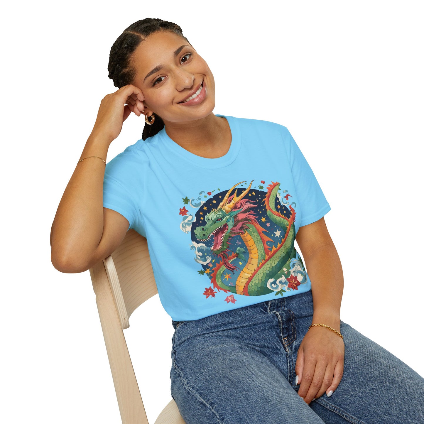 Dragon T Shirt, Dragon Shirt, Shirt with Animals, Animal Shirt