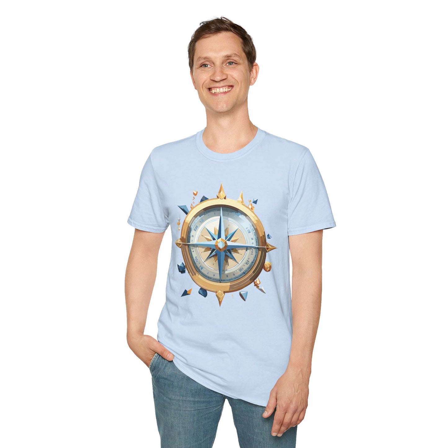 Compass T Shirt, Compass Shirt, Shirt with Compass, Navigator Shirt