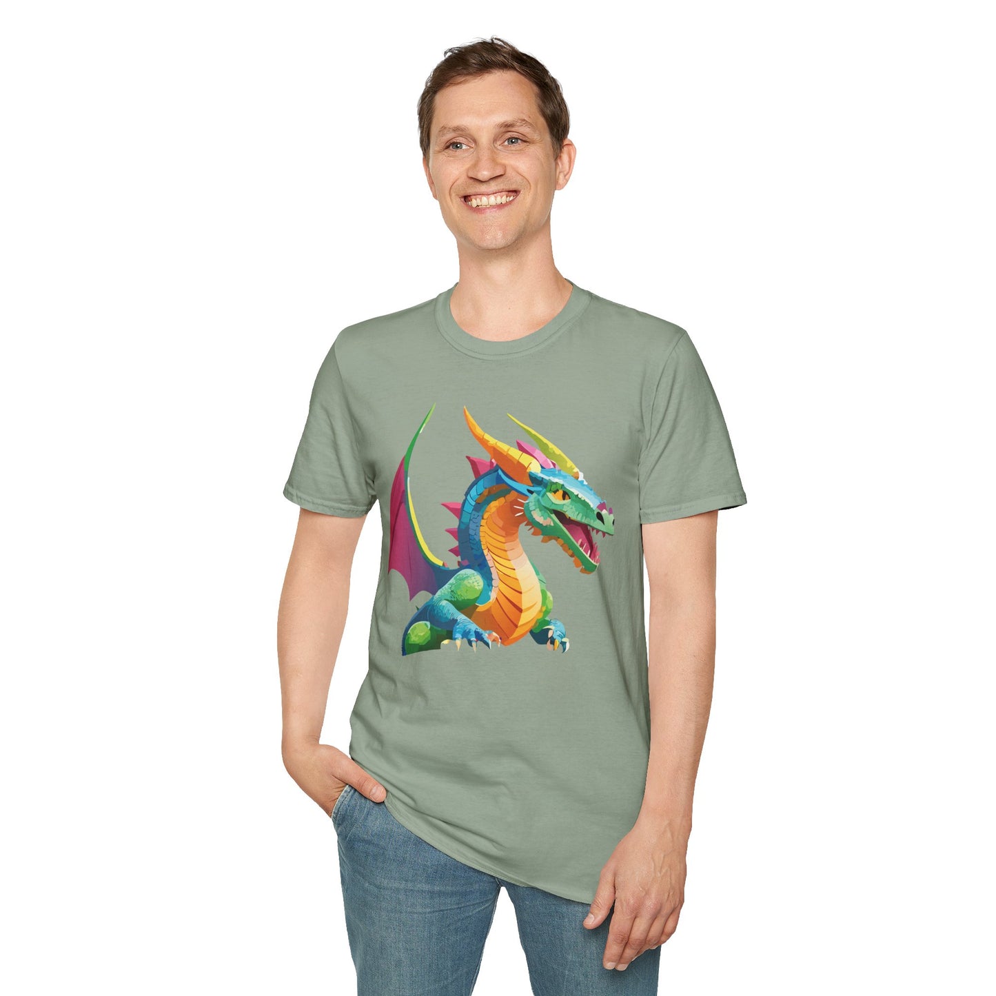 Dragon T Shirt, Dragon Shirt, Shirt with Animals, Animal Shirt