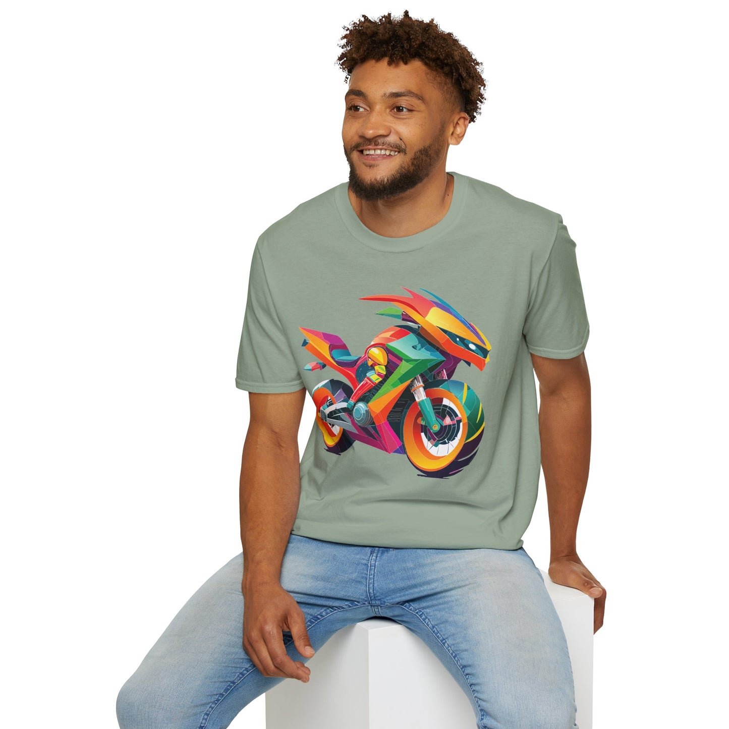 Bike T Shirt, Moto Shirt, Shirt with Motorcycle, MTB T Shirts