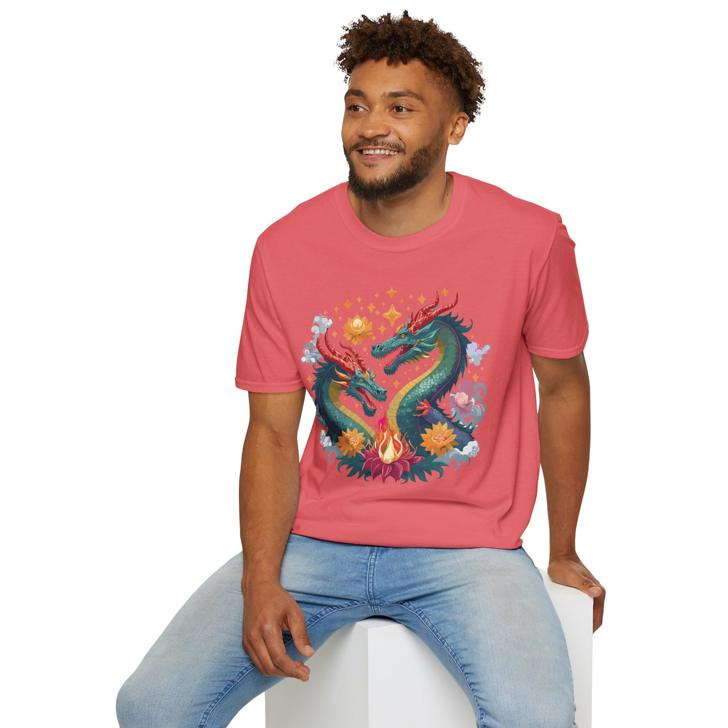 Dragon T Shirt, Dragon Shirt, Shirt with Animals, Animal Shirt