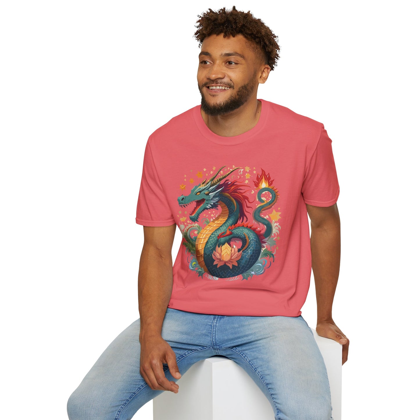 Dragon T Shirt, Dragon Shirt, Shirt with Animals, Animal Shirt