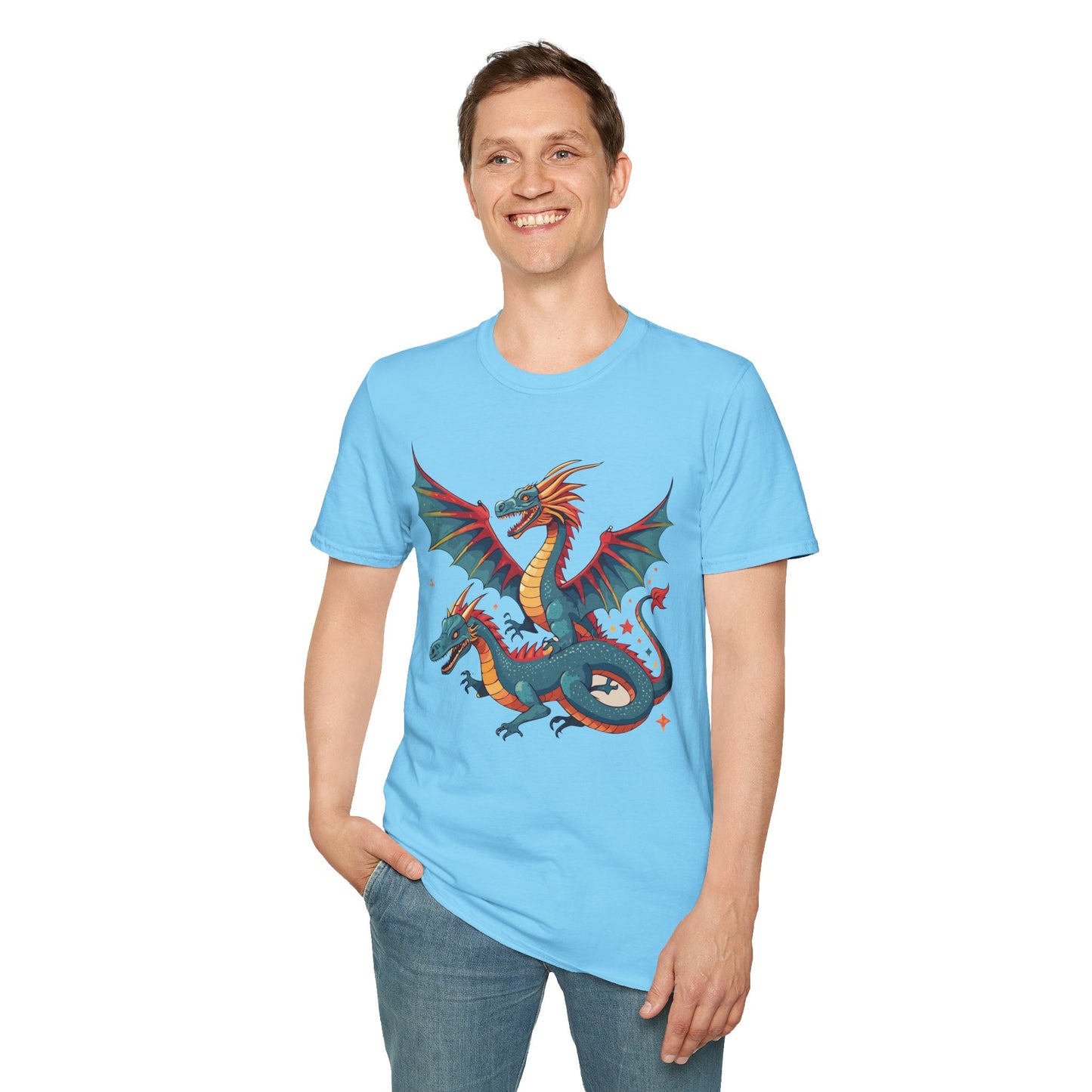 Dragon T Shirt, Dragon Shirt, Shirt with Animals, Animal Shirt