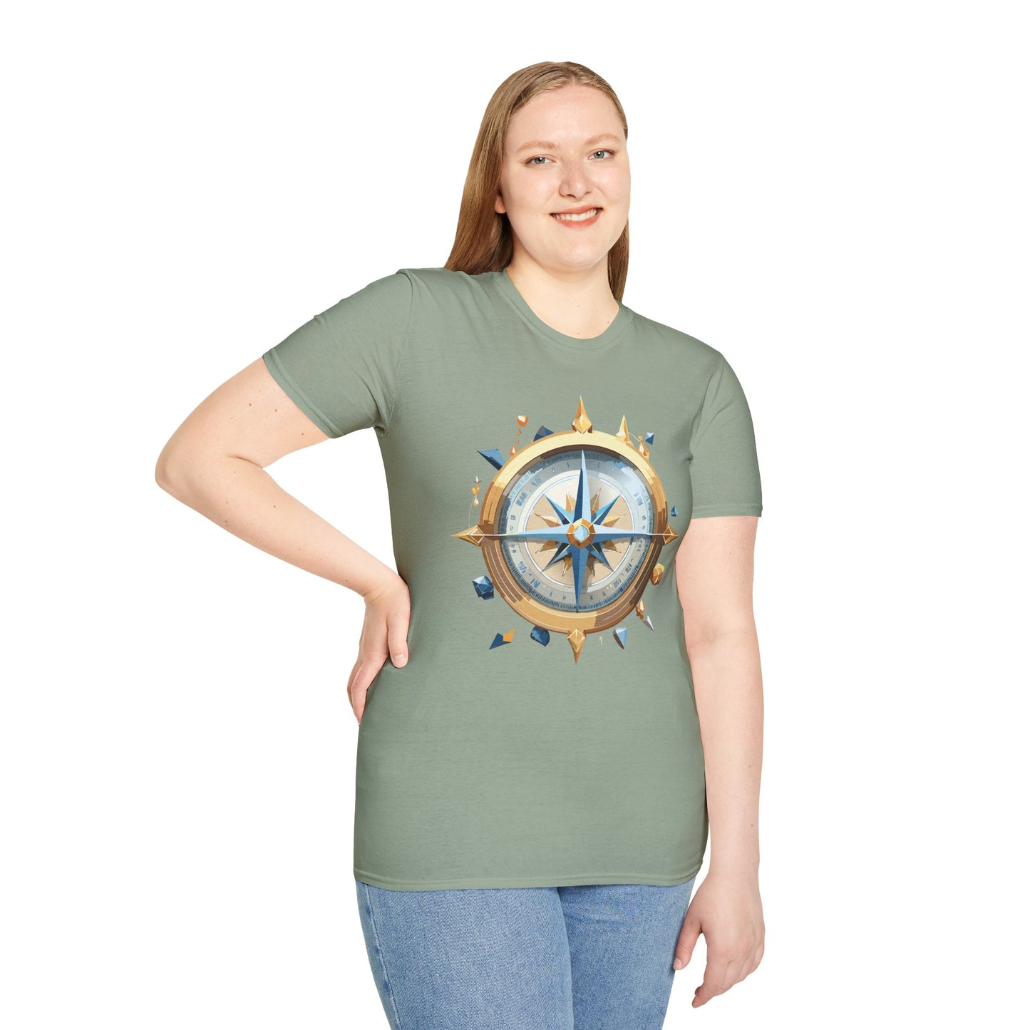 Compass T Shirt, Compass Shirt, Shirt with Compass, Navigator Shirt