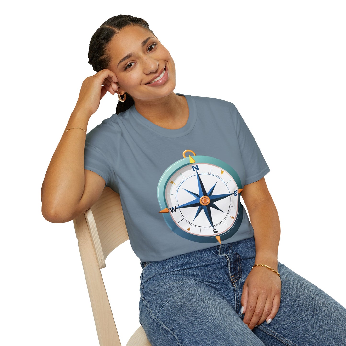 Compass T Shirt, Compass Shirt, Shirt with Compass, Navigator Shirt