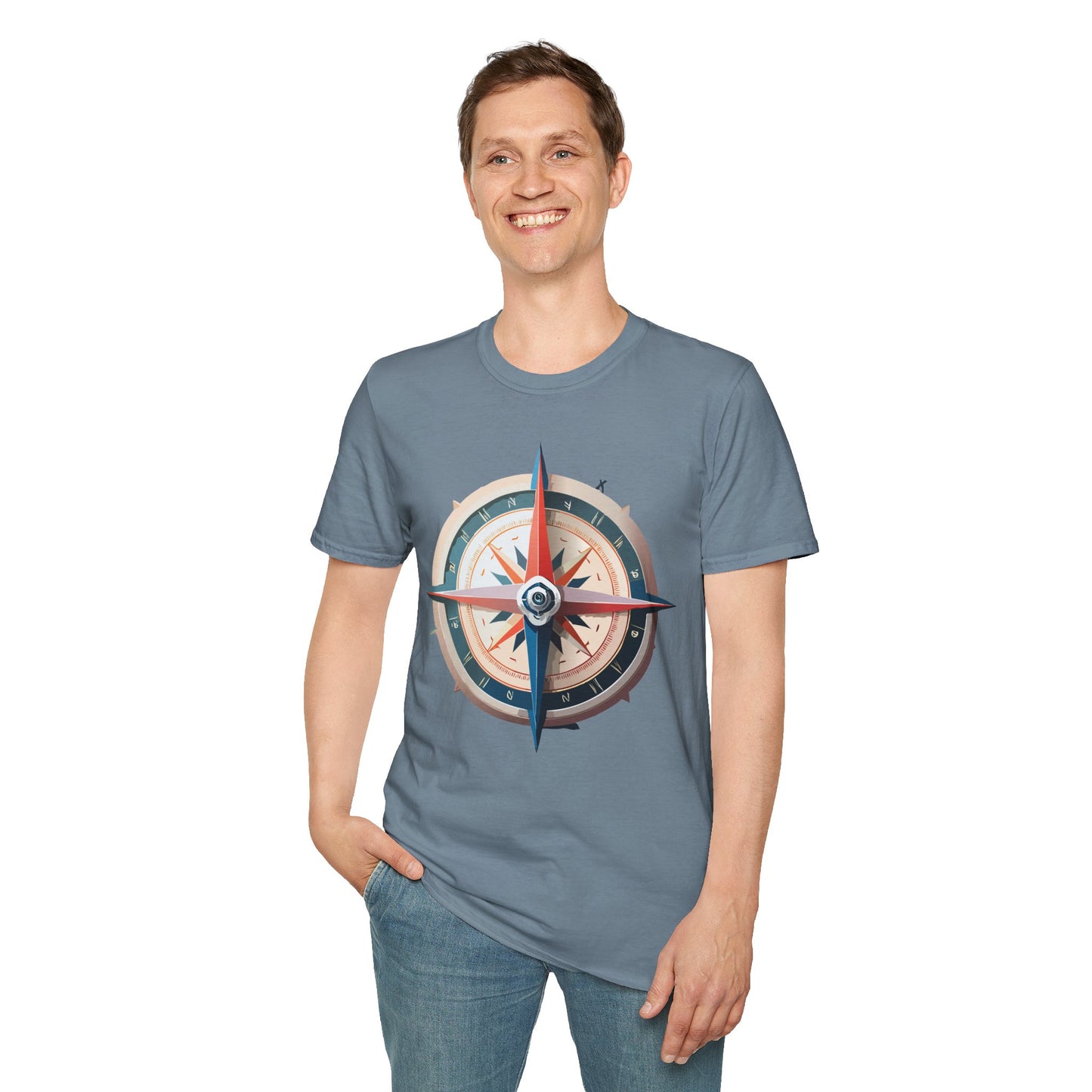 Compass T Shirt, Compass Shirt, Shirt with Compass, Navigator Shirt
