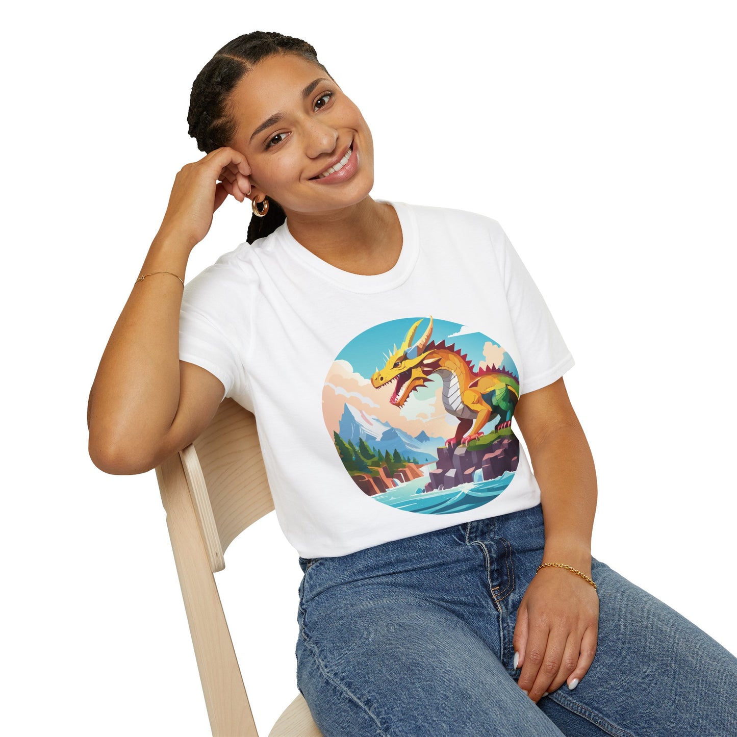 Dragon T Shirt, Dragon Shirt, Shirt with Animals, Animal Shirt